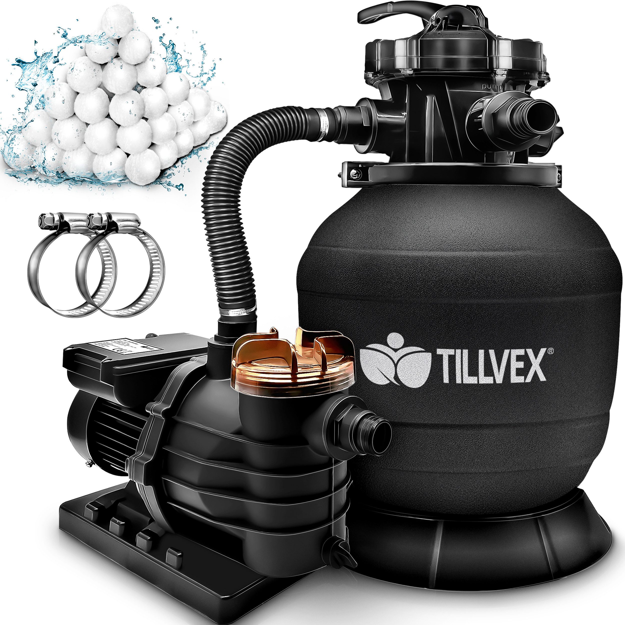 tillvex Sandfilteranlage 10 m³/h Filteranlage + günstig online kaufen