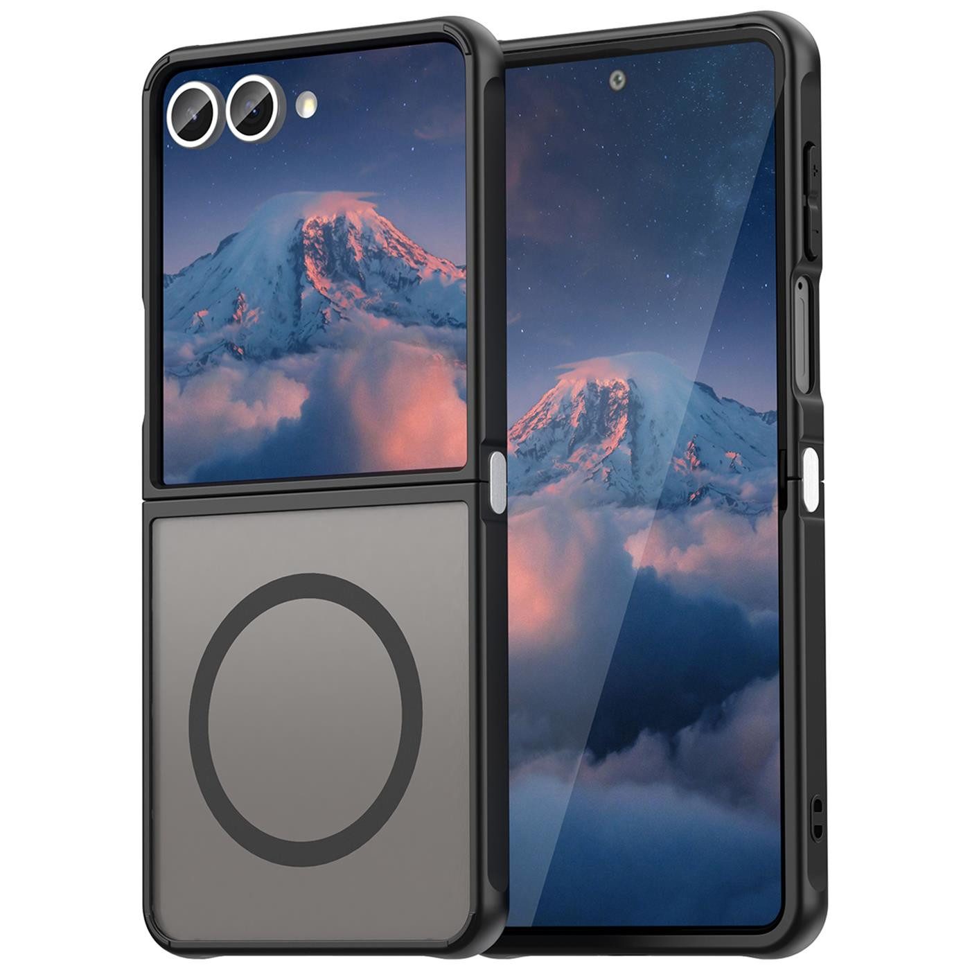 CoolGadget Handyhülle Magnet-Hülle für Samsung Galaxy Z Flip 7 Schutzhülle magnetisch 6,9 Zoll, Hülle Matt Stoßfest kompatibel mit QI-Laden Zubehör Kameraschutz Case