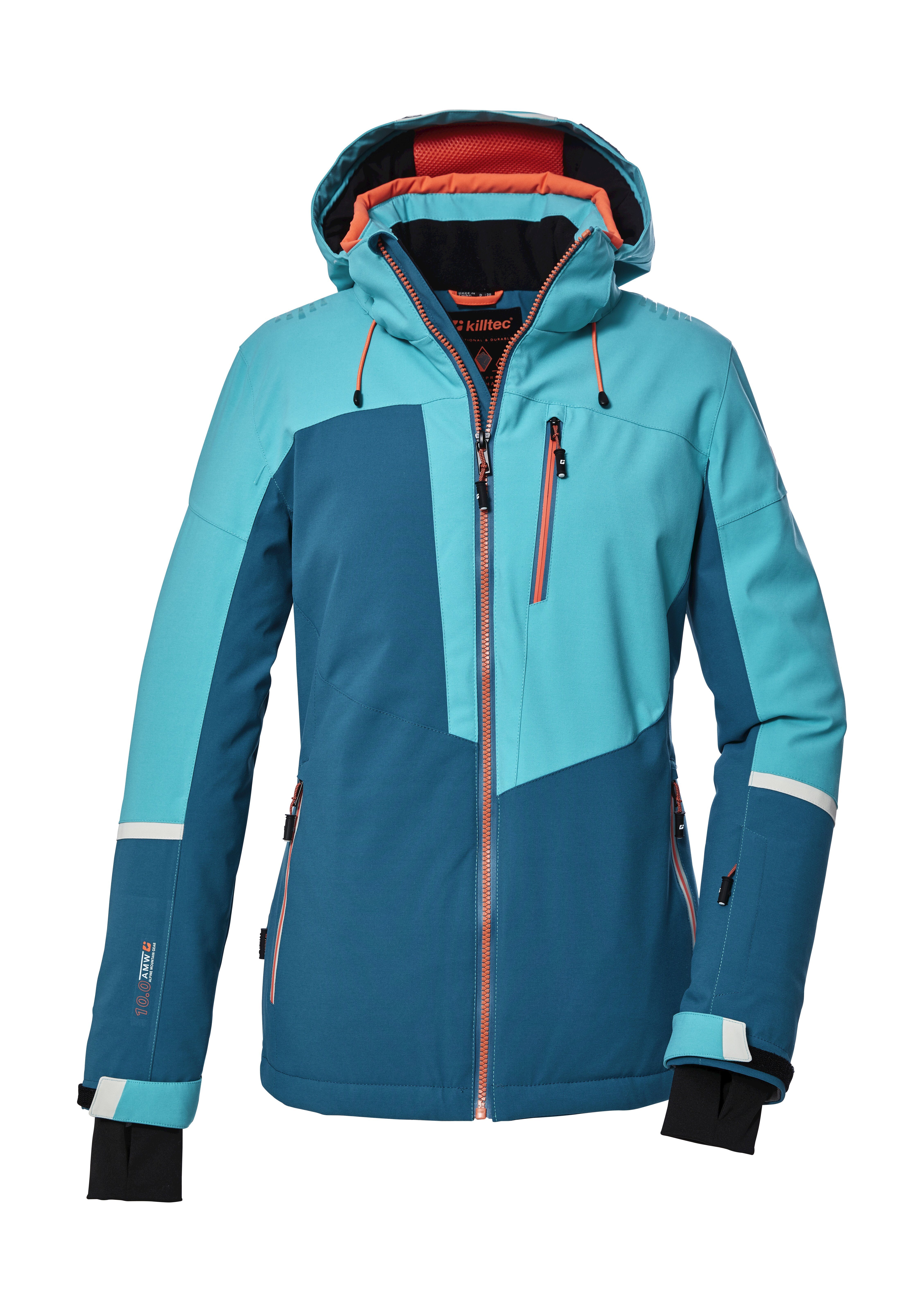 Killtec Ksw 145 Wmn Giacca Da Sci Impermeabile Donna Con Cappuccio Staccabile E Paraneve - Priva Di PFC