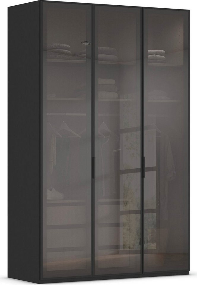 rauch Kleiderschrank Schrank Garderobe SKAT SHINE Breiten 151/201/251/301cm, Höhe 223/235cm (3 verschiedene Ausstattungen BASIC/CLASSIC/PREMIUM (inkl. SOFT-CLOSE) edle Schrankfront mit hochwertigen Glasrahmentüren MADE IN GERMANY