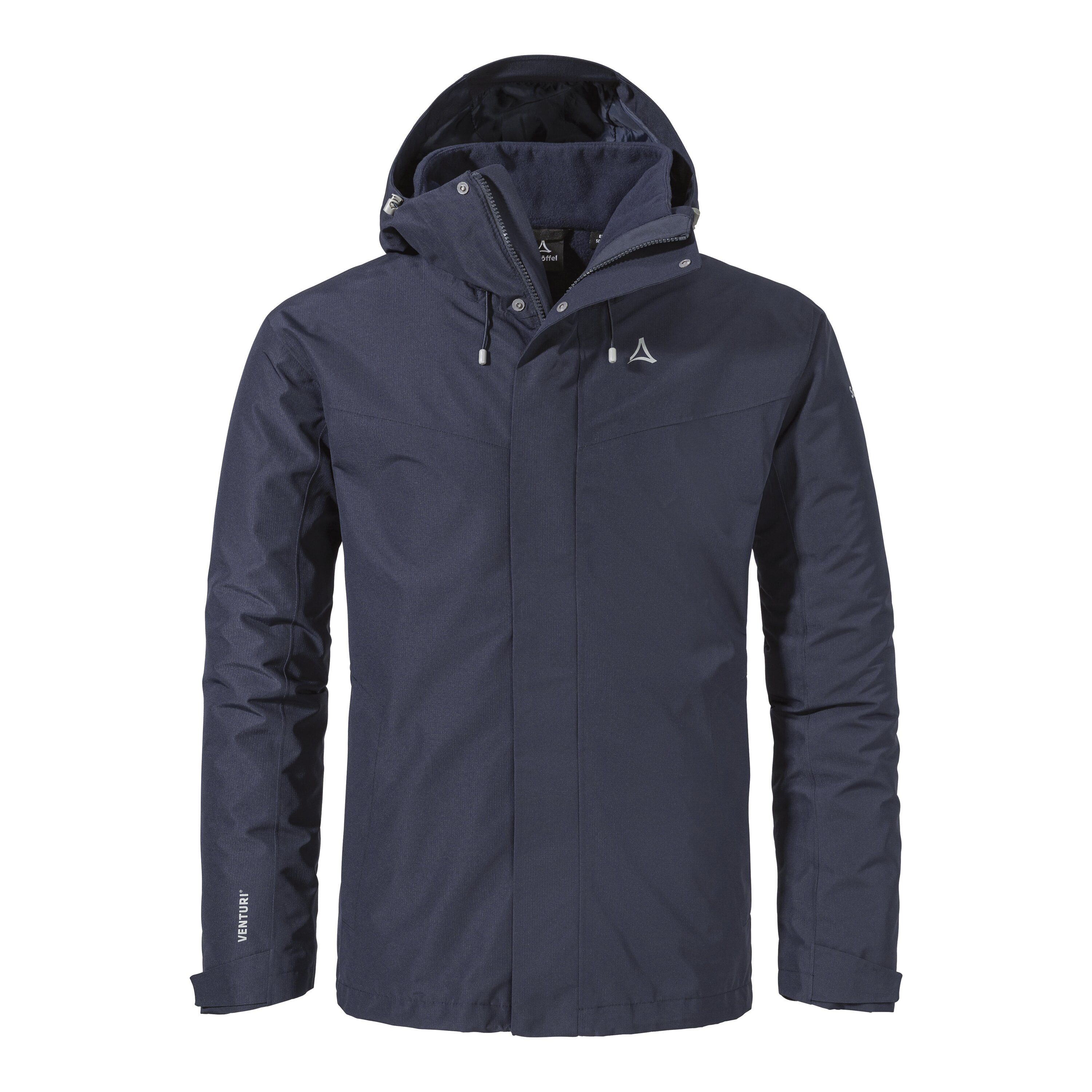 Schöffel 3-in-1-Funktionsjacke 3in1 Jacket Style Okere MNS (2-St) Wasserdicht, winddicht, atmungsaktiv Übergangsjacke
