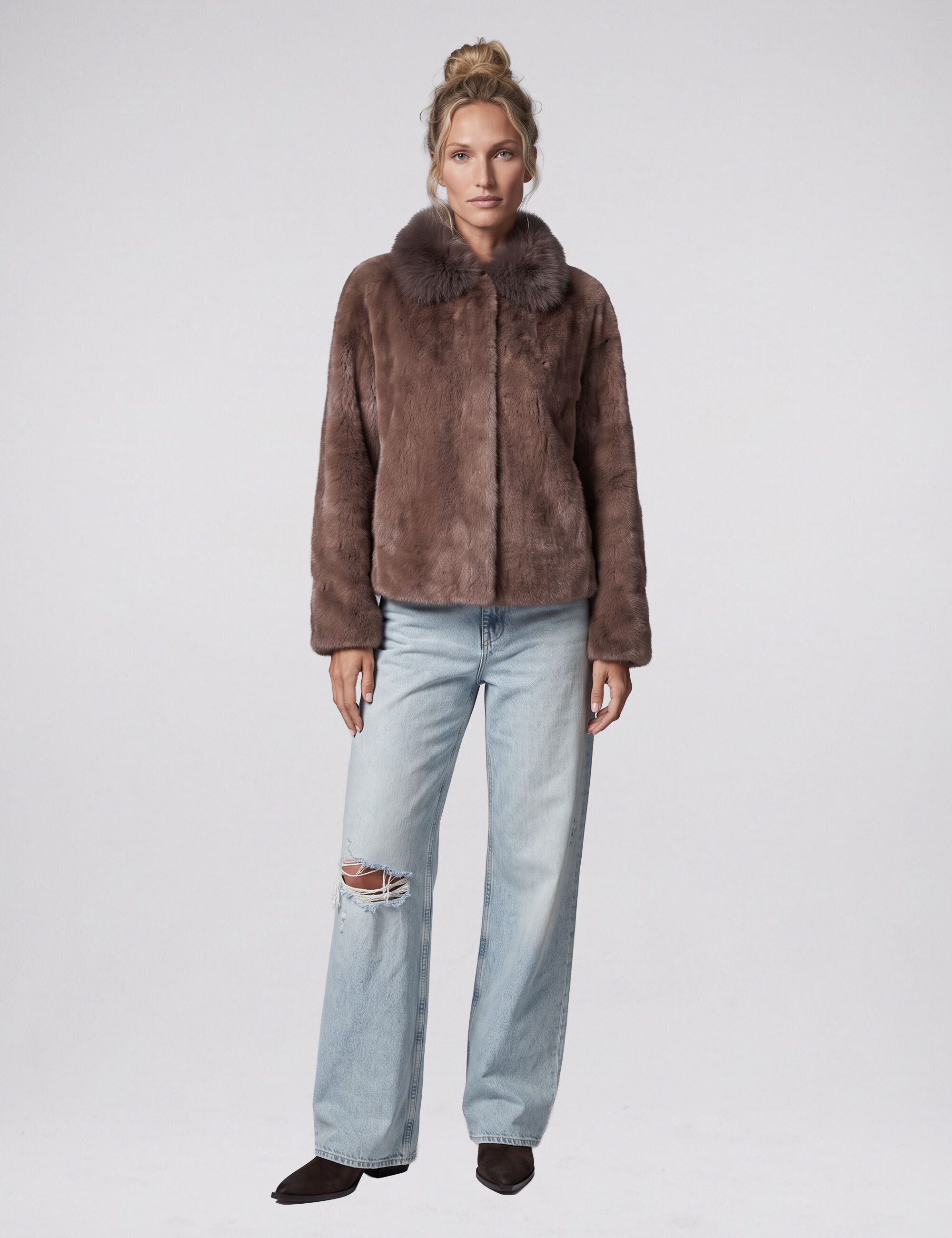 Blonde No.8 Winterjacke TARA zum Wenden aus hochwertigem Kunstfell