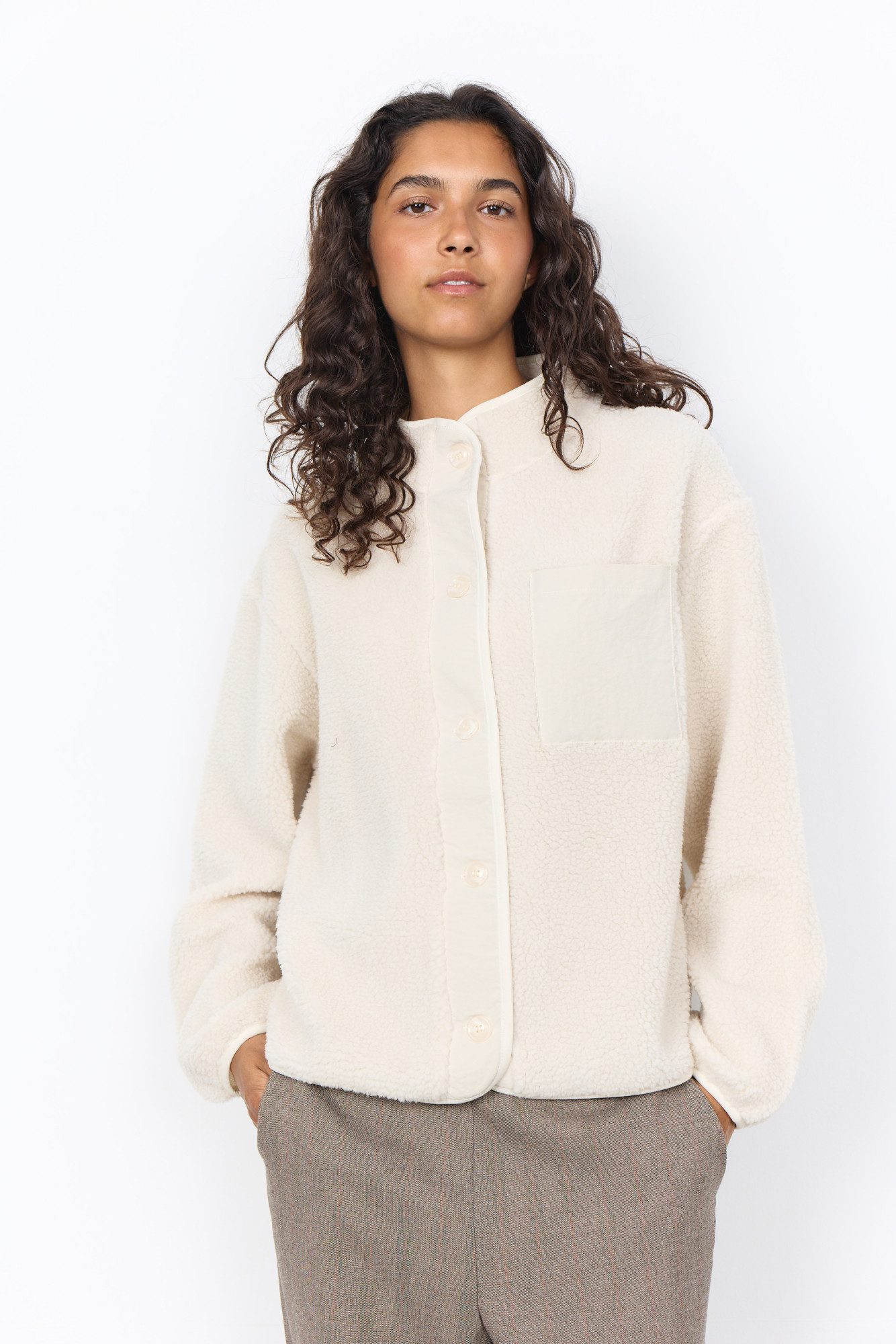 soyaconcept Plüschjacke SC-ONYX 15 Kunstfaser