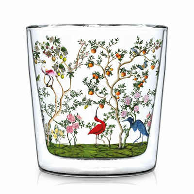 PPD Teeglas »Doublewall Bird Chinoiserie Trendglas 300 ml«, Borosilikatglas