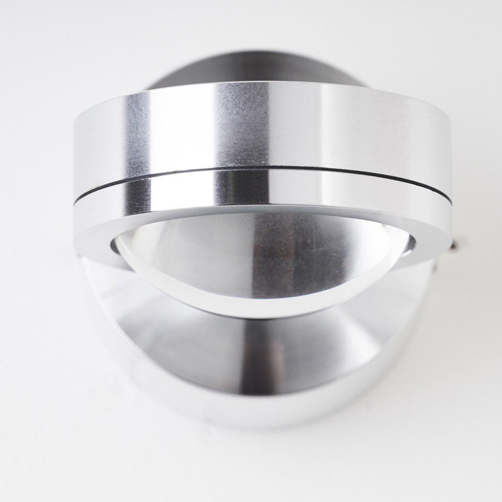 hofstein Wandleuchte »Beura« moderne Wandleuchte aus Metall in Chromfarben/Klar, 3000 Kelvin, Wandstrahler mit Lichteffekt, 300 Lumen; IP44. Reduzierter Preis € 39,99. Unverbindliche Preisempfehlung € 54,90