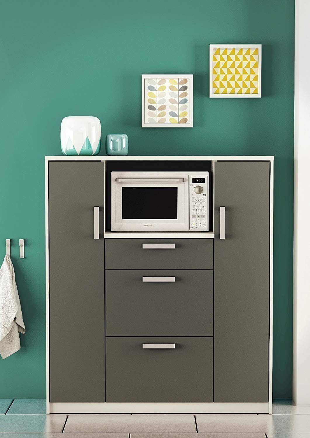 habeig Küchenbuffet Küchenschrank Singleküche Küchenregal Schrank Küche Küc günstig online kaufen