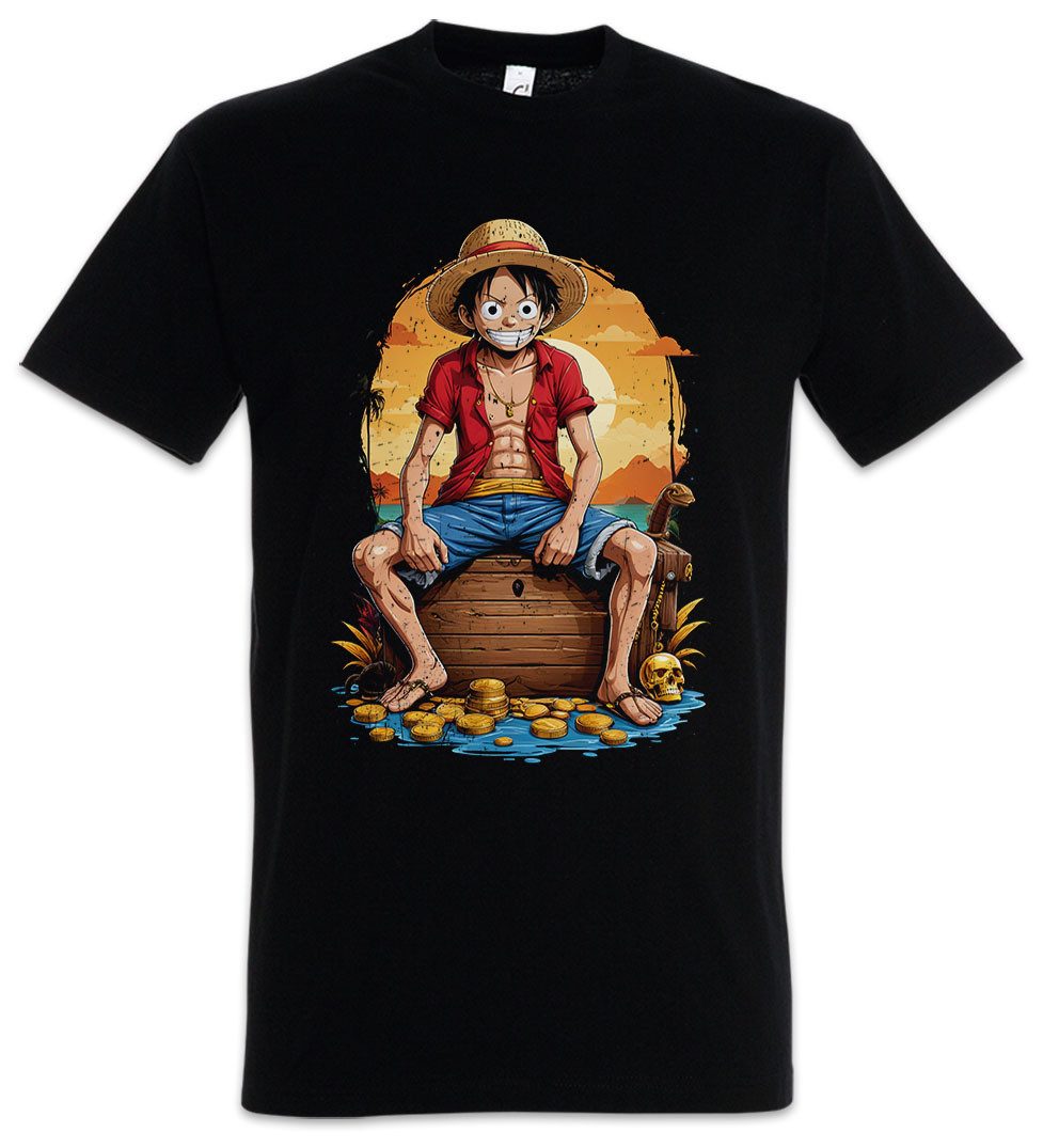 Urban Backwoods Print-Shirt Monkey Smile Ruffy Herren T-Shirt One Pirate Ad günstig online kaufen
