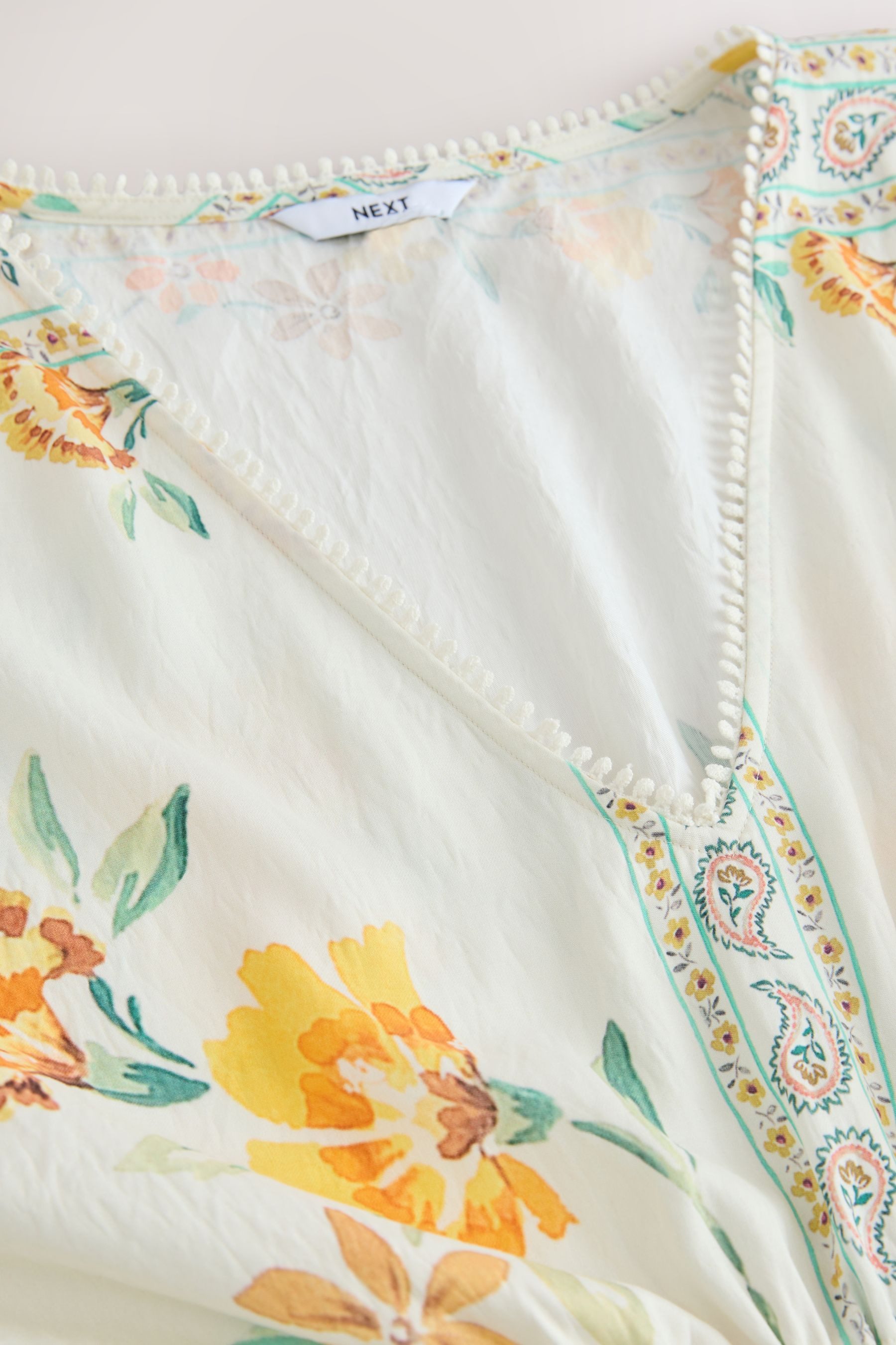 Next Kaftan Maxi-Kaftan mit Blume-Print (1-tlg) günstig online kaufen