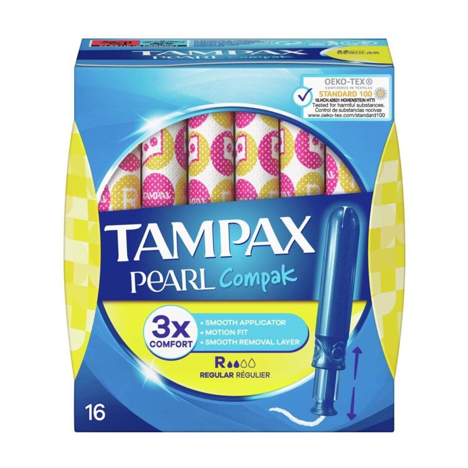 Tampax Tampons Tampax Pearl Compak Regular