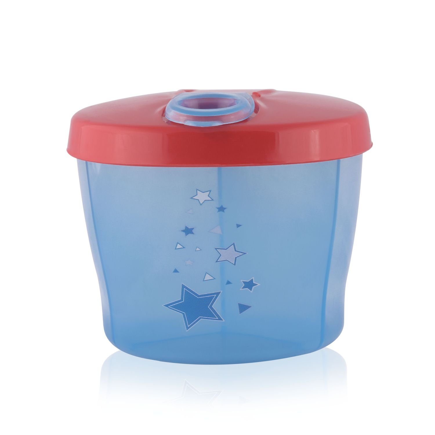 Baby Care Vorratsdose Milchpulverbehälter Deckel, Kunststoff, Snackbehälter, mit Deckel, für drei Portionen blau