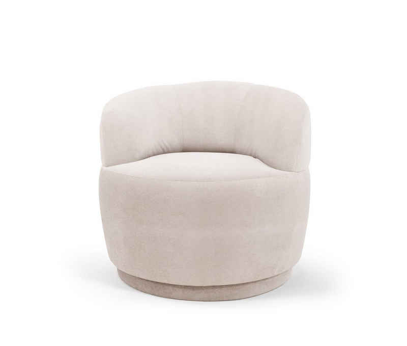 AMARIS Elements Drehsessel Sessel 'Pitt' rund Samt od. Stoff-Bezug Wohnzimmer drehbar 360 Grad, Die perfekte Ergänzung zu unseren Sofas