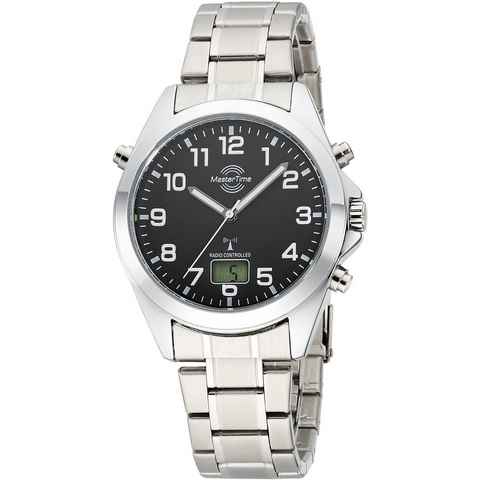 MASTER TIME Funkuhr Specialist, MTGA-10736-22M, Armbanduhr, Quarzuhr, Herrenuhr, Datum, Leuchtzeiger