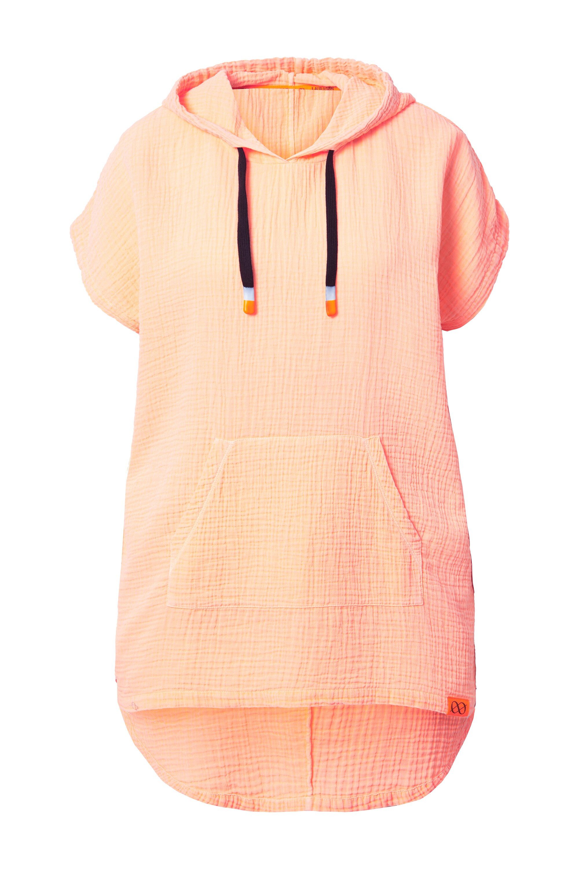 Laurasøn Druckbluse Musselin-Bluse 1/2 Arm Kapuze günstig online kaufen