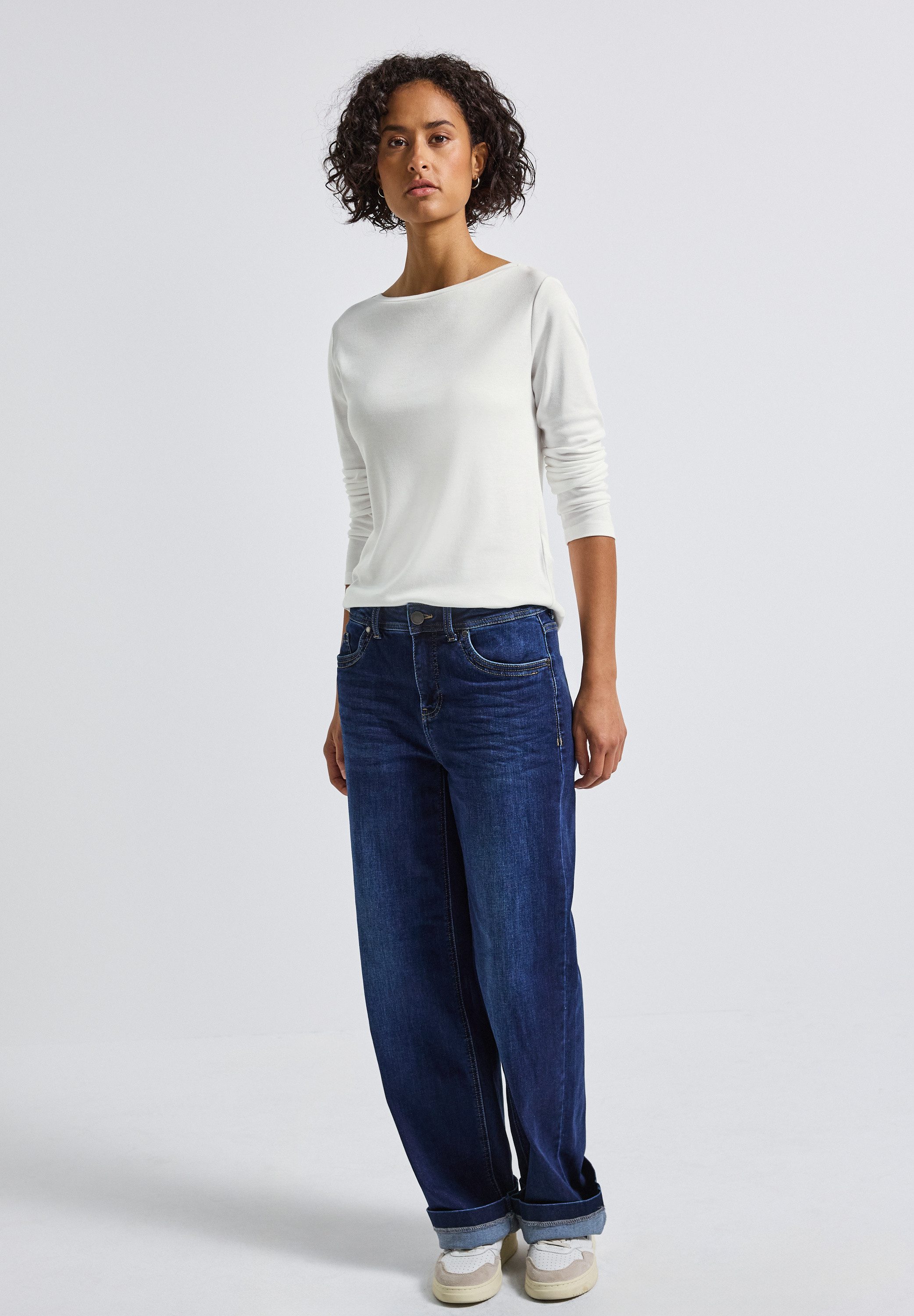 STREET ONE Langarmshirt im soften Baumwoll-Mix