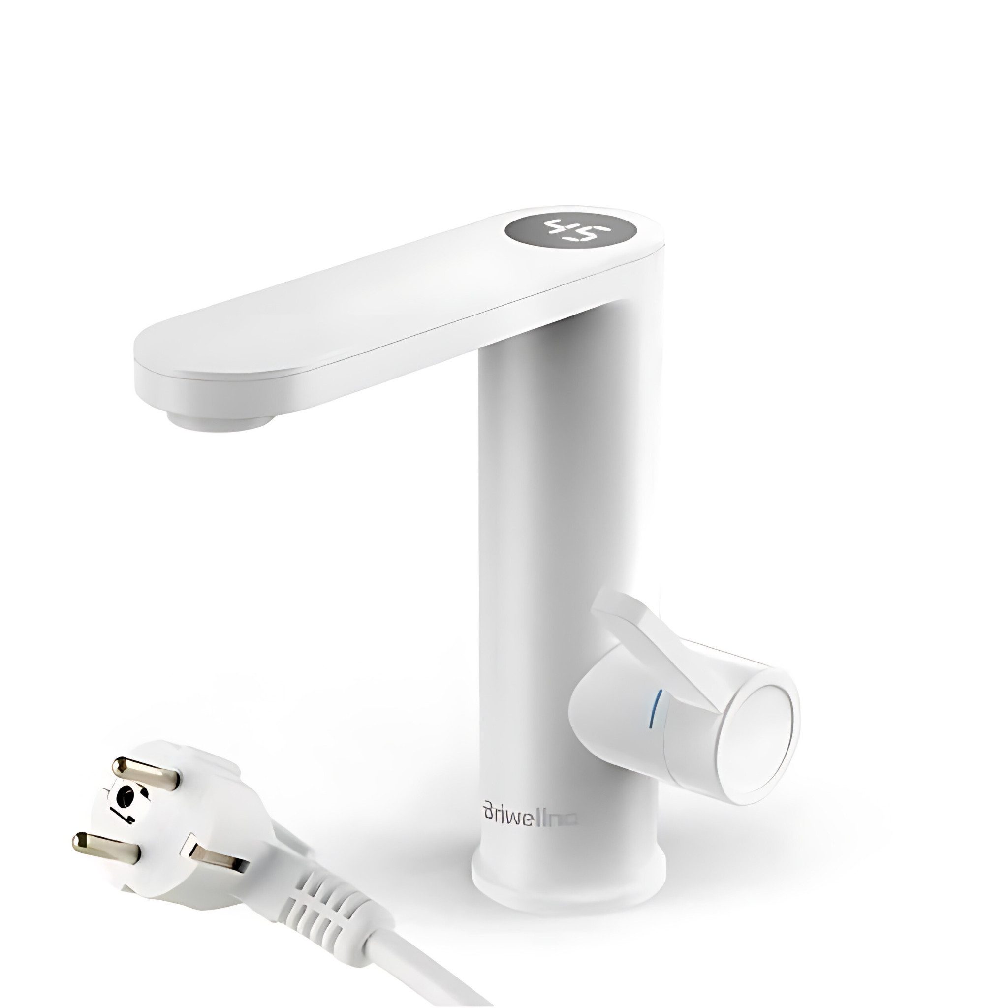 Briwellna Elektrischer Wasserhahn Elektrischer Durchlauferhitzer Wasserhahn, Festanschluss-Anschluss, für Warmwasser, Komplettset, Direkt einsatzbereit - Alles enthalten