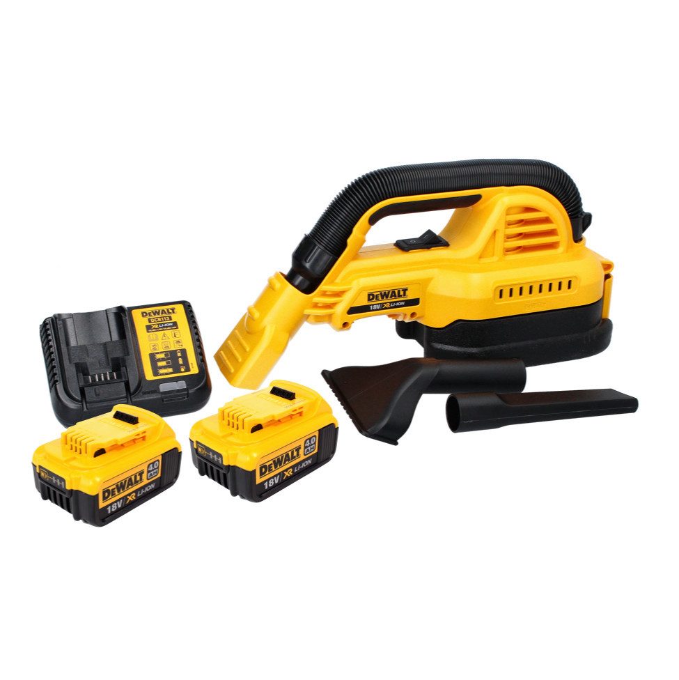 DeWalt Akku-Handstaubsauger DCV 517 M2 Akku Handstaubsauger 18 V 1,9 L + 2x Akku 4,0 Ah