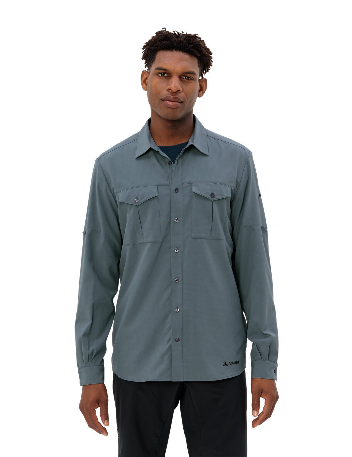 VAUDE Funktionshemd Men's Rosemoor LS Shirt II (1-tlg) atmungsaktives und pflegeleichtes Hemd
