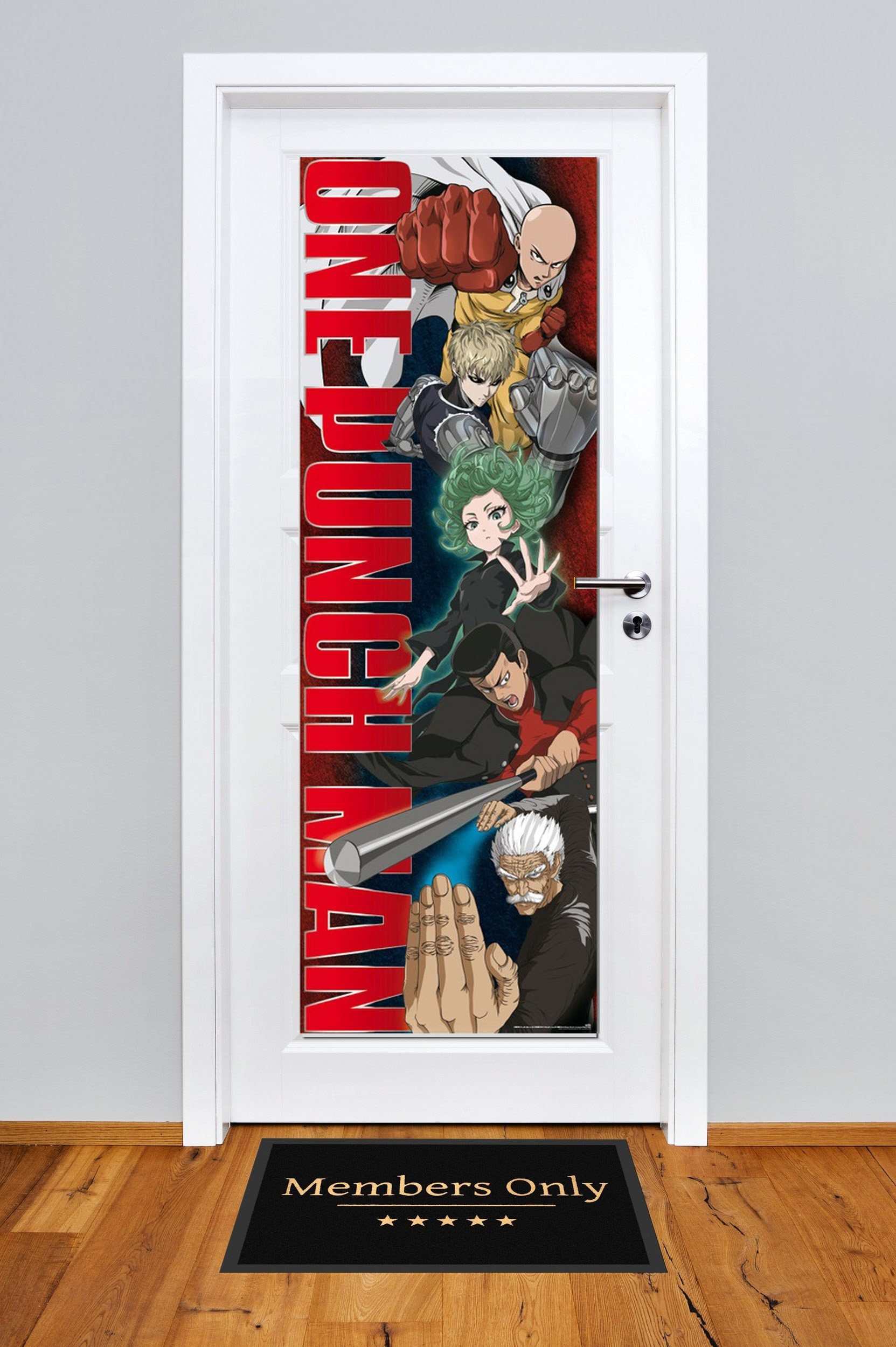 empireposter Poster Riesiges One Punch Man Türposter Format 158 x 53 cm