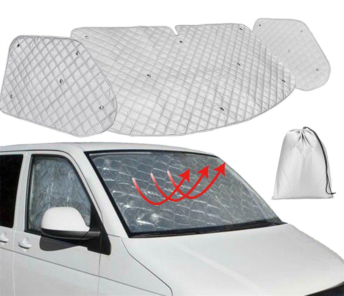 Auto Scheibenabdeckung Frontscheibenabdeckung Sonnenschutz für VW  Transporter T5