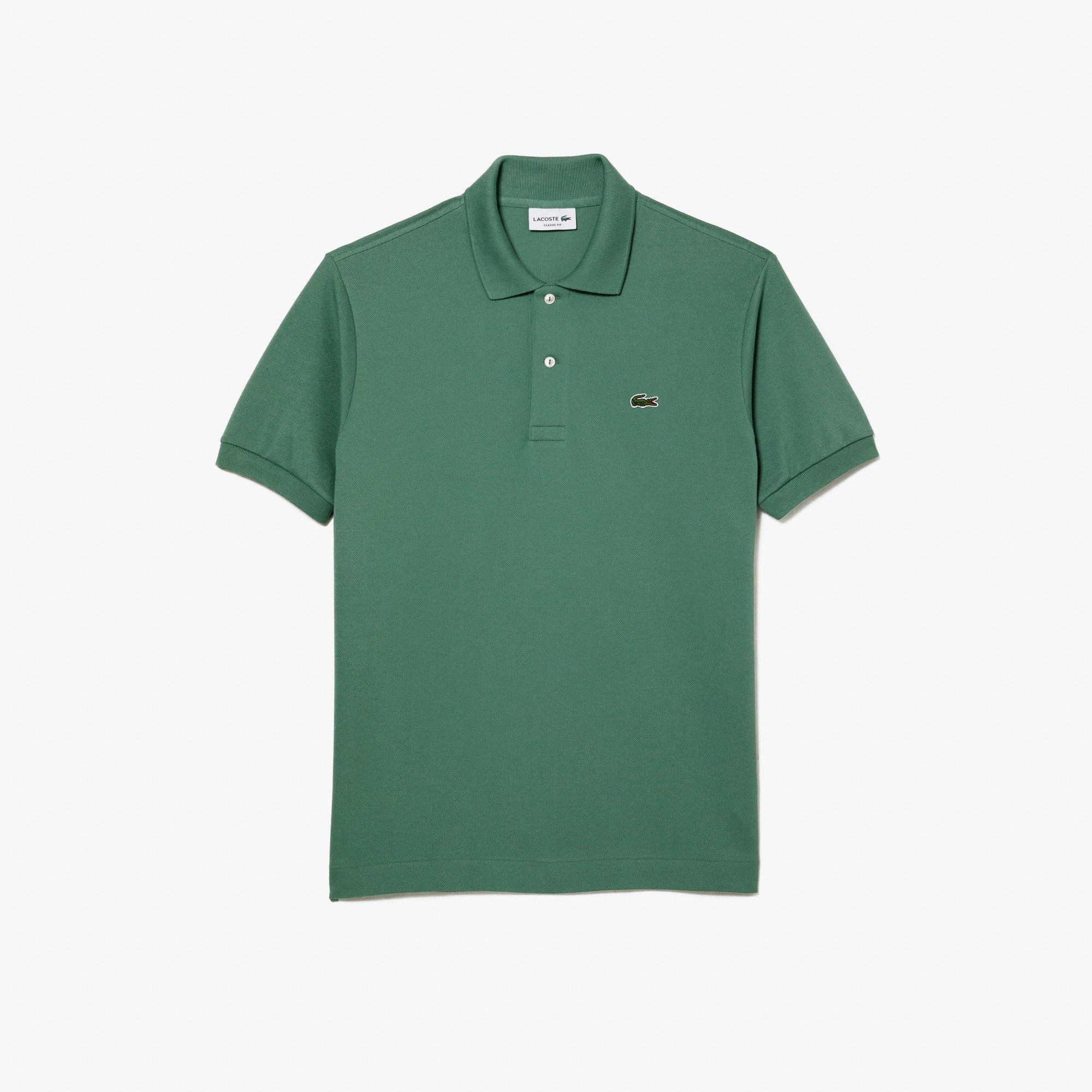 grün Poloshirt (1-tlg) L12.12 Arm khaki 1/2 Polo klassisches Lacoste