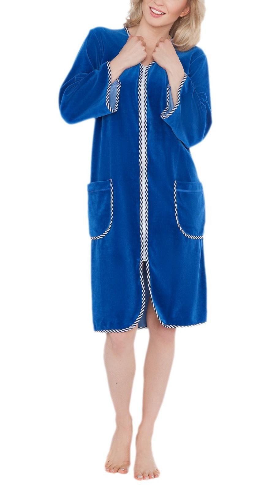 Aquarti Damenbademantel Aquarti Damen Velours Bademantel günstig online kaufen