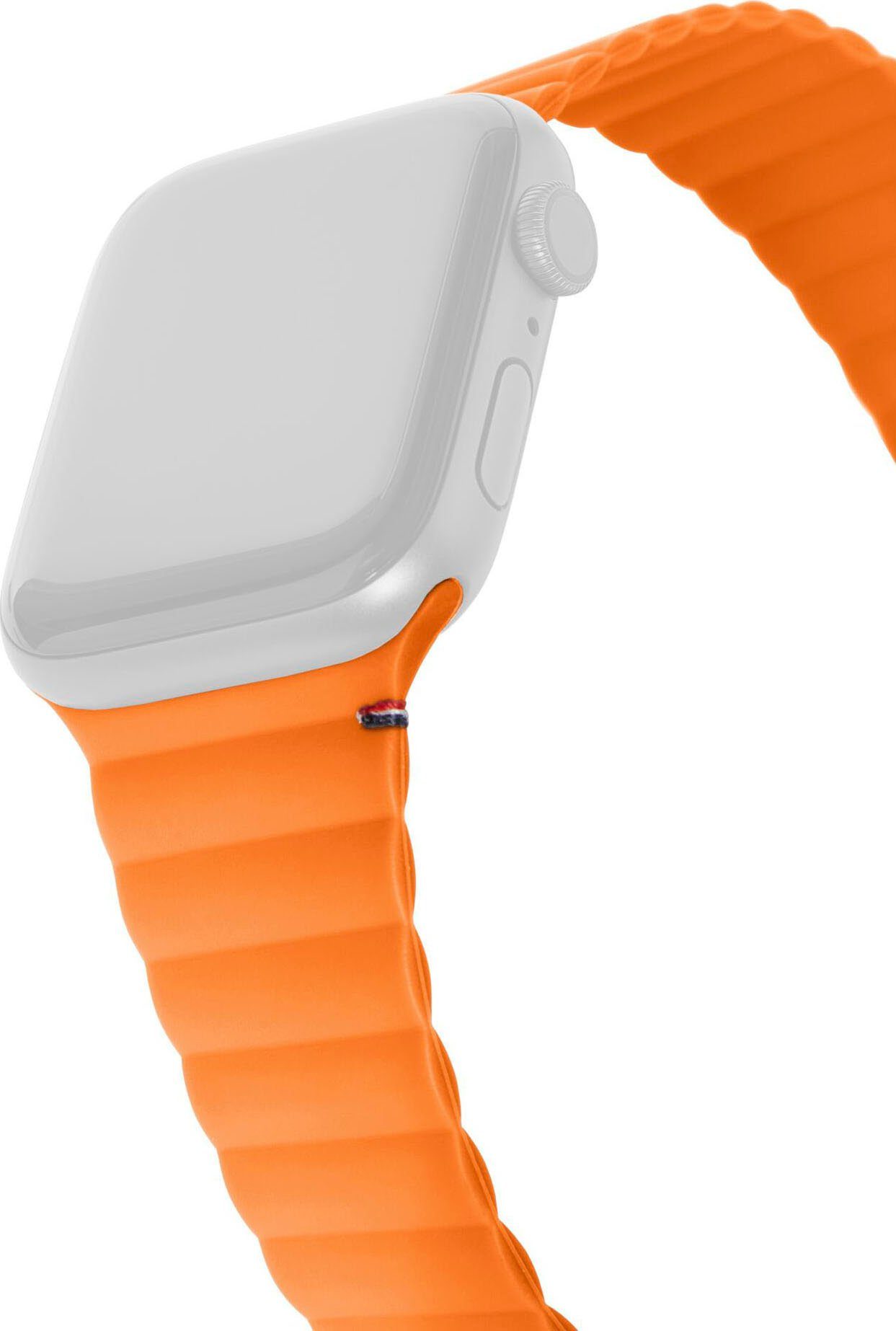 Strap Smartwatch-Armband Wasser- LITE Traction schweißfest Apricot DECODED 38/40/41mm, Magnet und Silicone