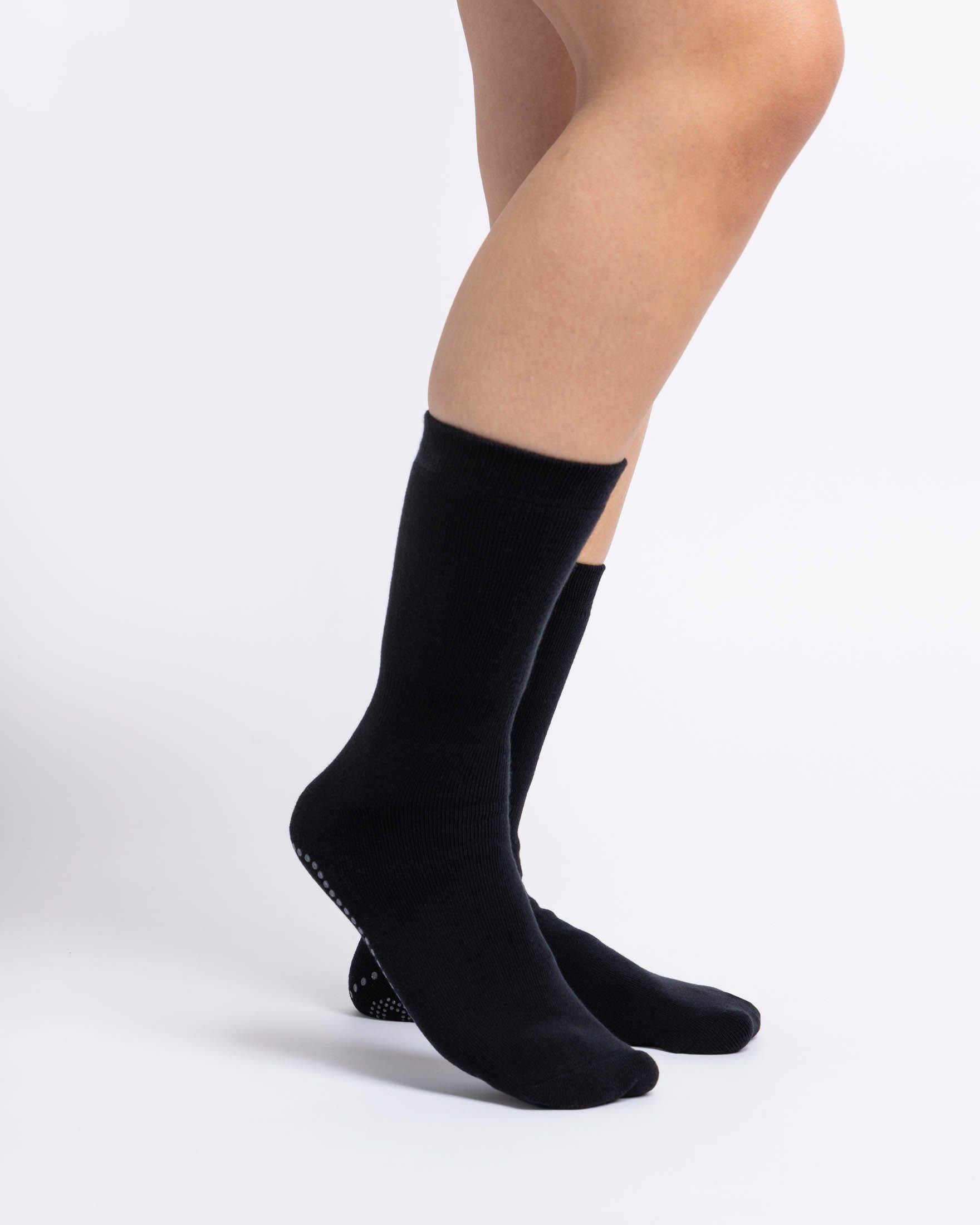 SNOCKS ABS-Socken Anti-Rutsch Socken & (SNOCKS) Damen Bio-Baumwolle, Schwarz Anti-Rutsch-Noppen aus Herren Design (2-Paar) in süßem