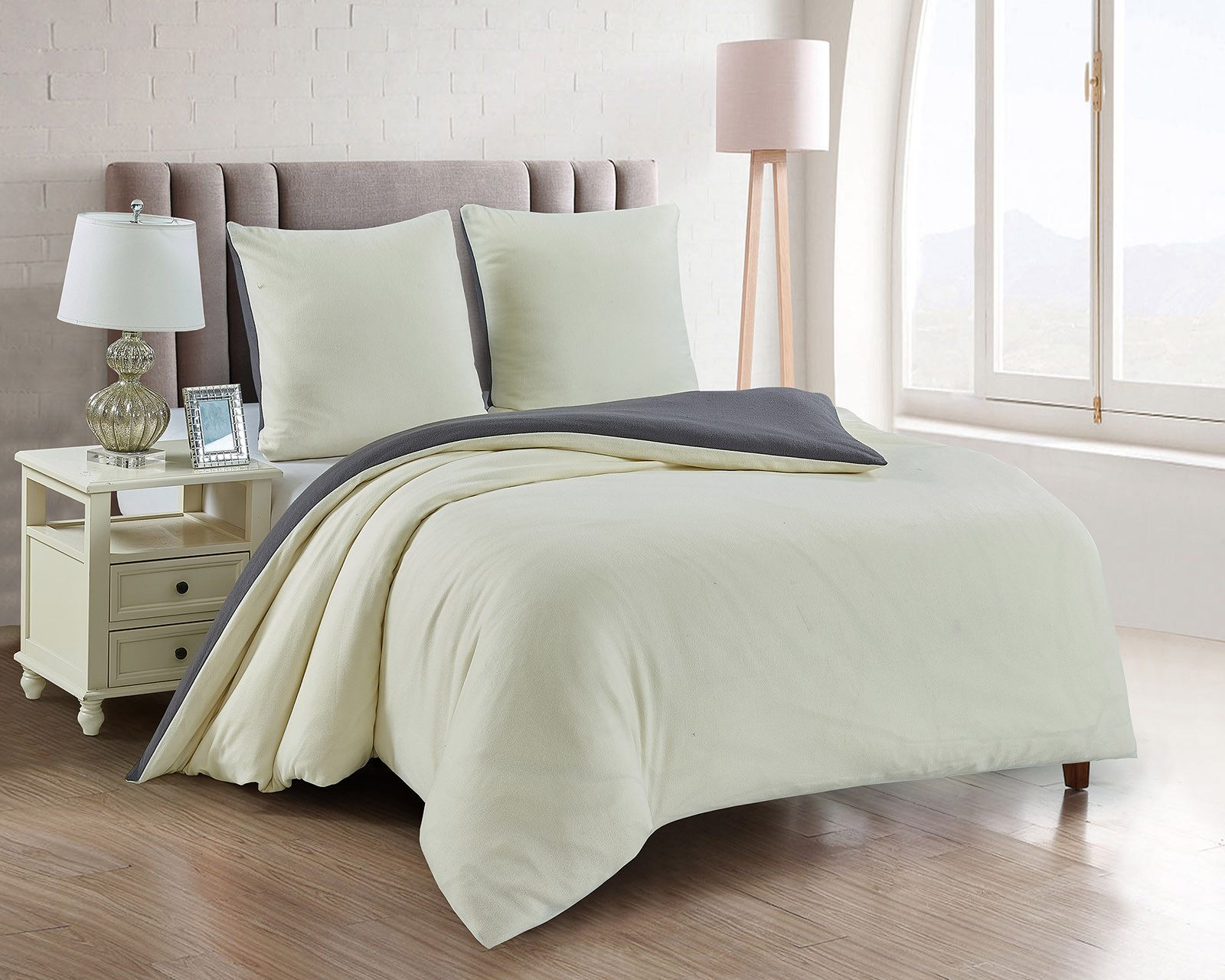 Buymax Bettwäsche Fleece Bettbezug-Set Bettwäsche Uni, günstig online kaufen
