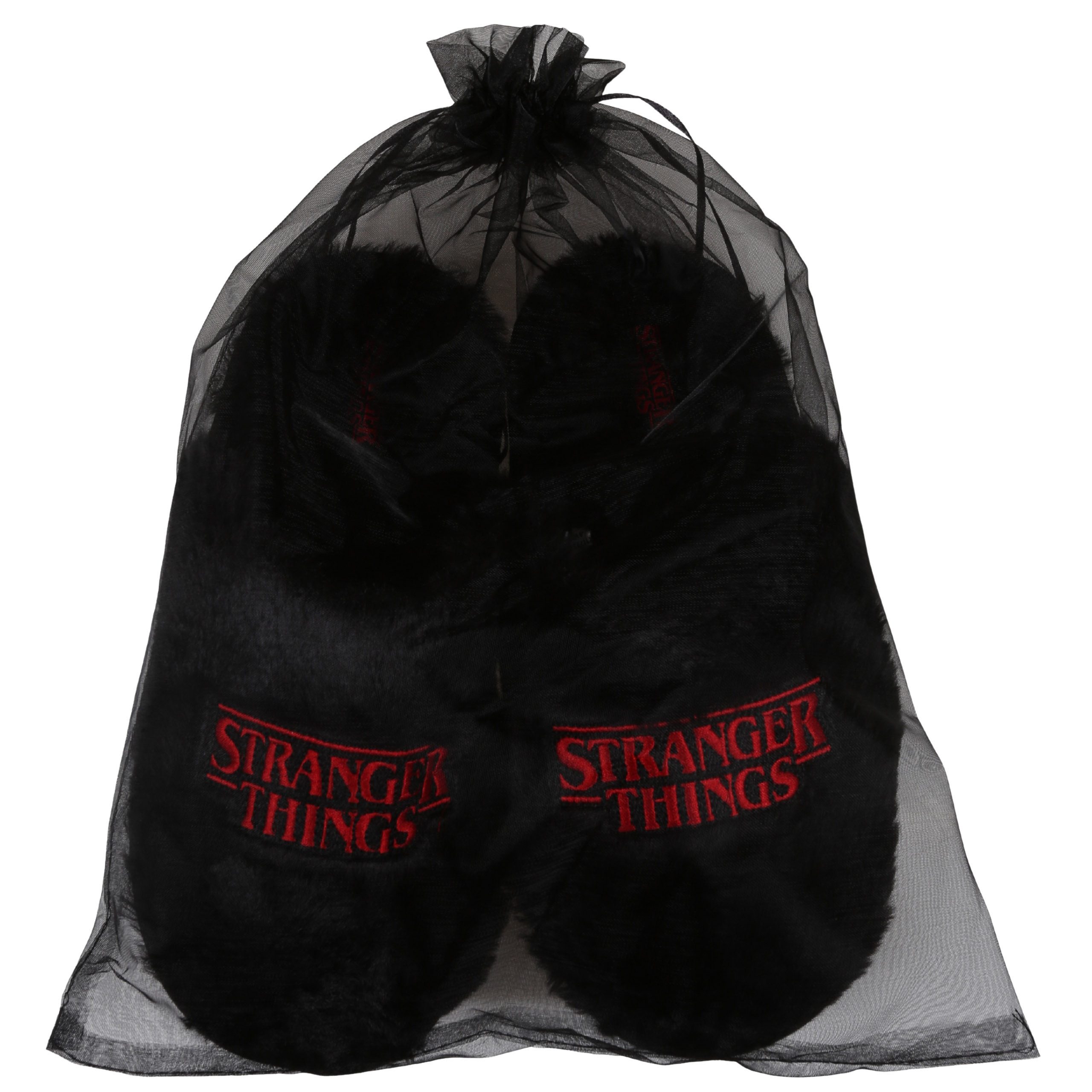Stranger things Stranger Things Damen-Hausschuhe – rutschfest, warm, weich, Geschenk Plüsch Hausschuhe
