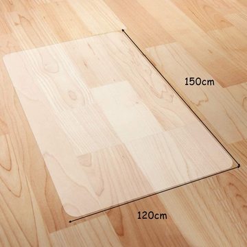 KOMFOTTEU Bodenschutzmatte PVC-Matte, Schutzmatte, 150x120cm