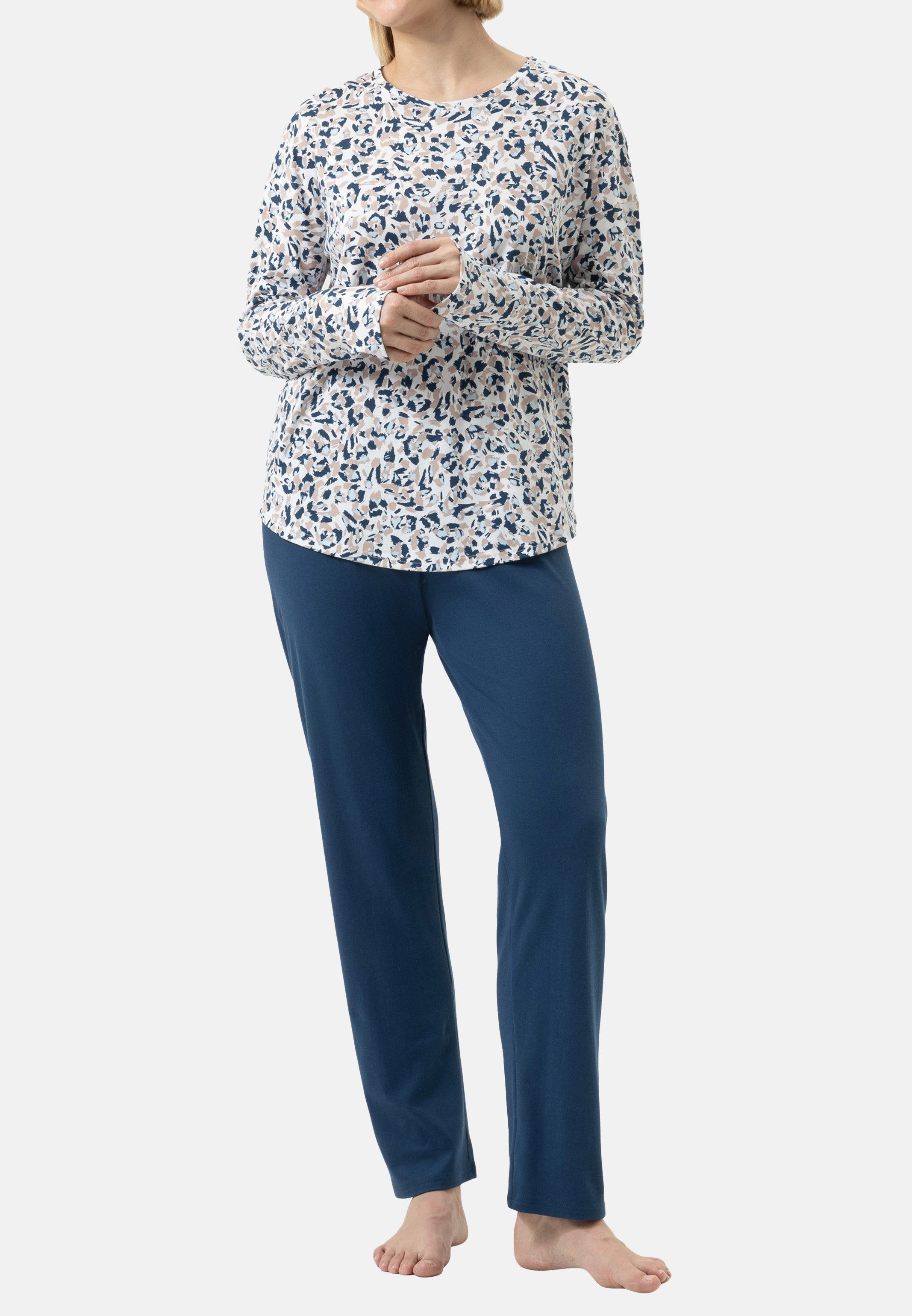 Mey Pyjama Soft Leo (Set, 2 tlg) Schlafanzug - Baumwolle - Atmungsaktiv