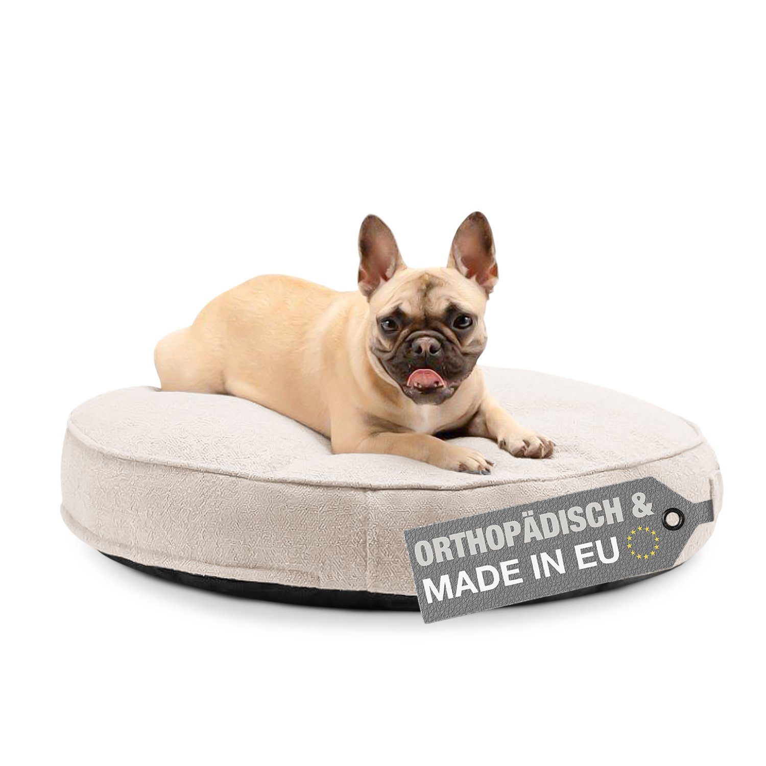 Freudentier Hundekorb Orthopädisches Hundebett rund, flauschig günstig online kaufen