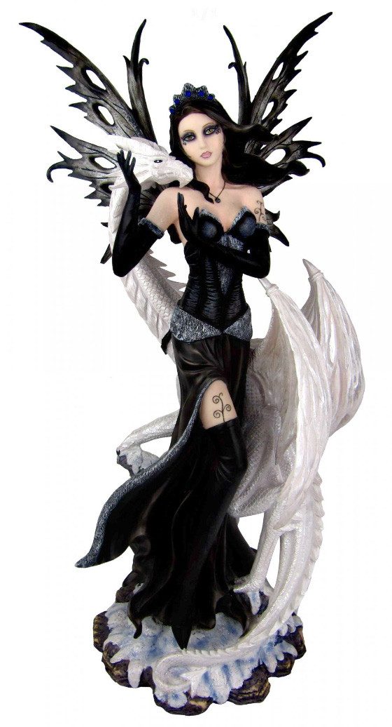 Figuren Shop GmbH Fantasy-Figur Große Elfe - Adalinda - Dragon Land Fantasy Dekoration Drache