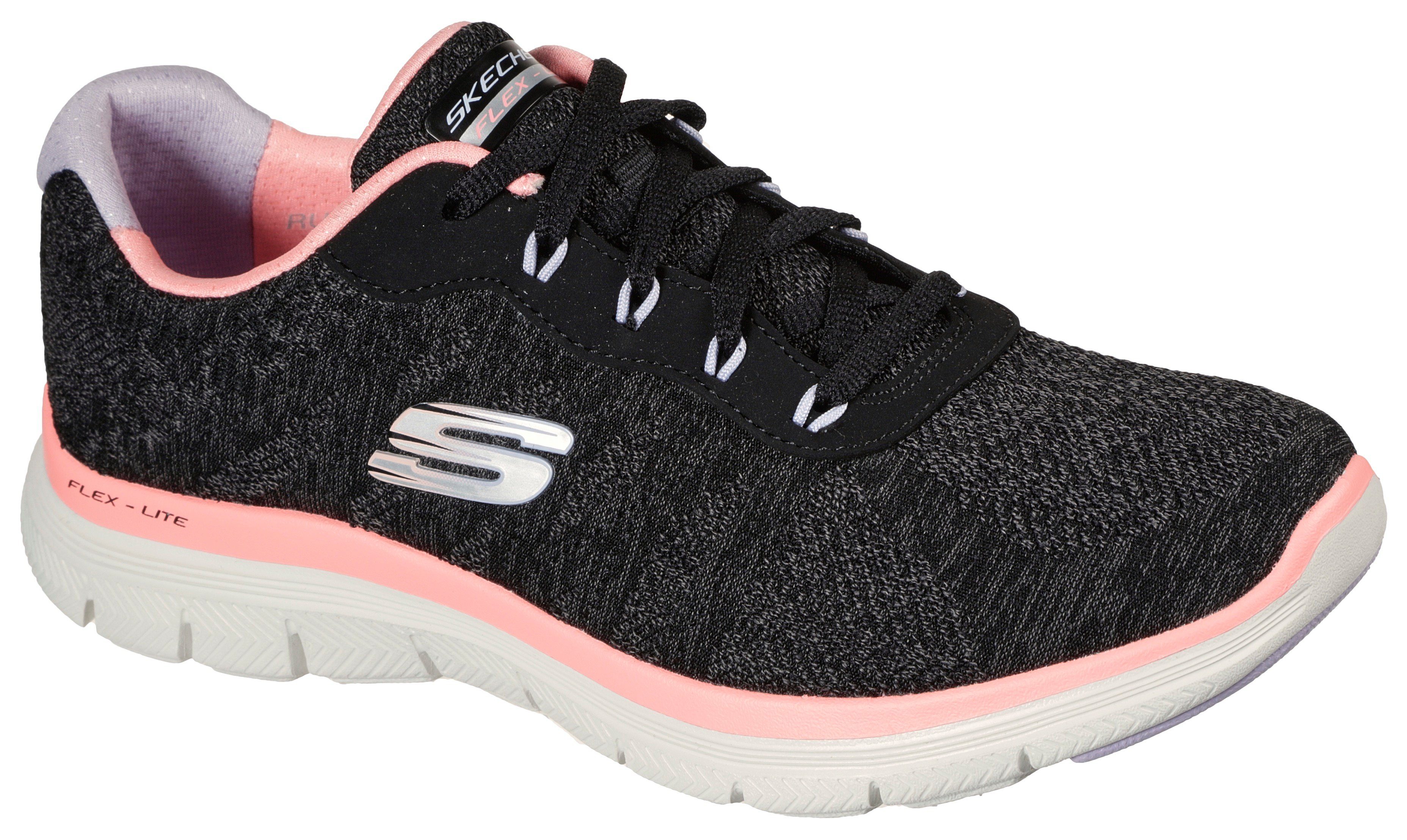 mit Foam MOVE Cooled 4.0 schwarz-koralle Sneaker Skechers APEEAL FRESH Memory Air FLEX