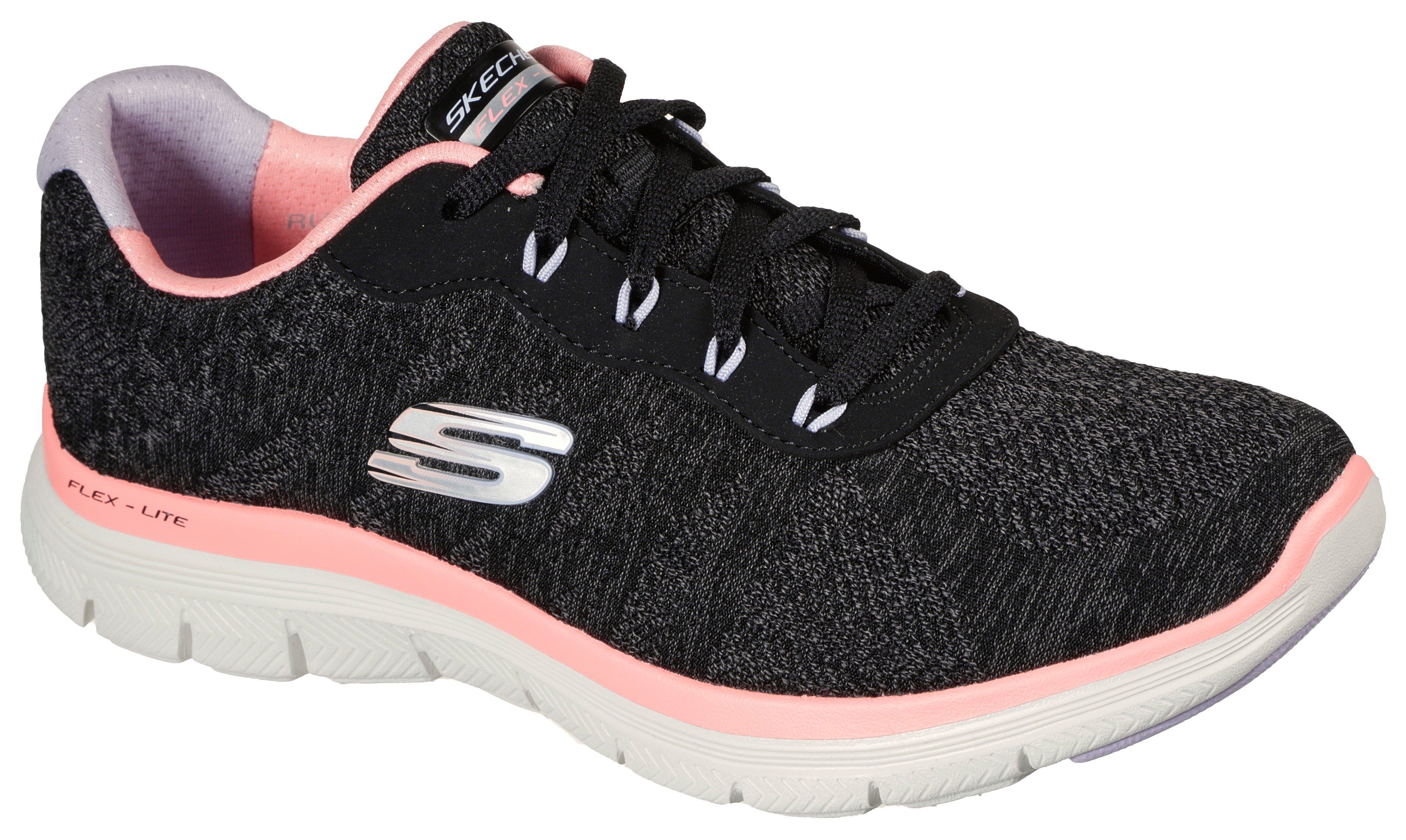 Skechers Memory FRESH Sneaker Air APEEAL schwarz-koralle MOVE 4.0 mit FLEX Cooled Foam