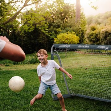 relaxdays Fußballtor Fußballtor in Grau