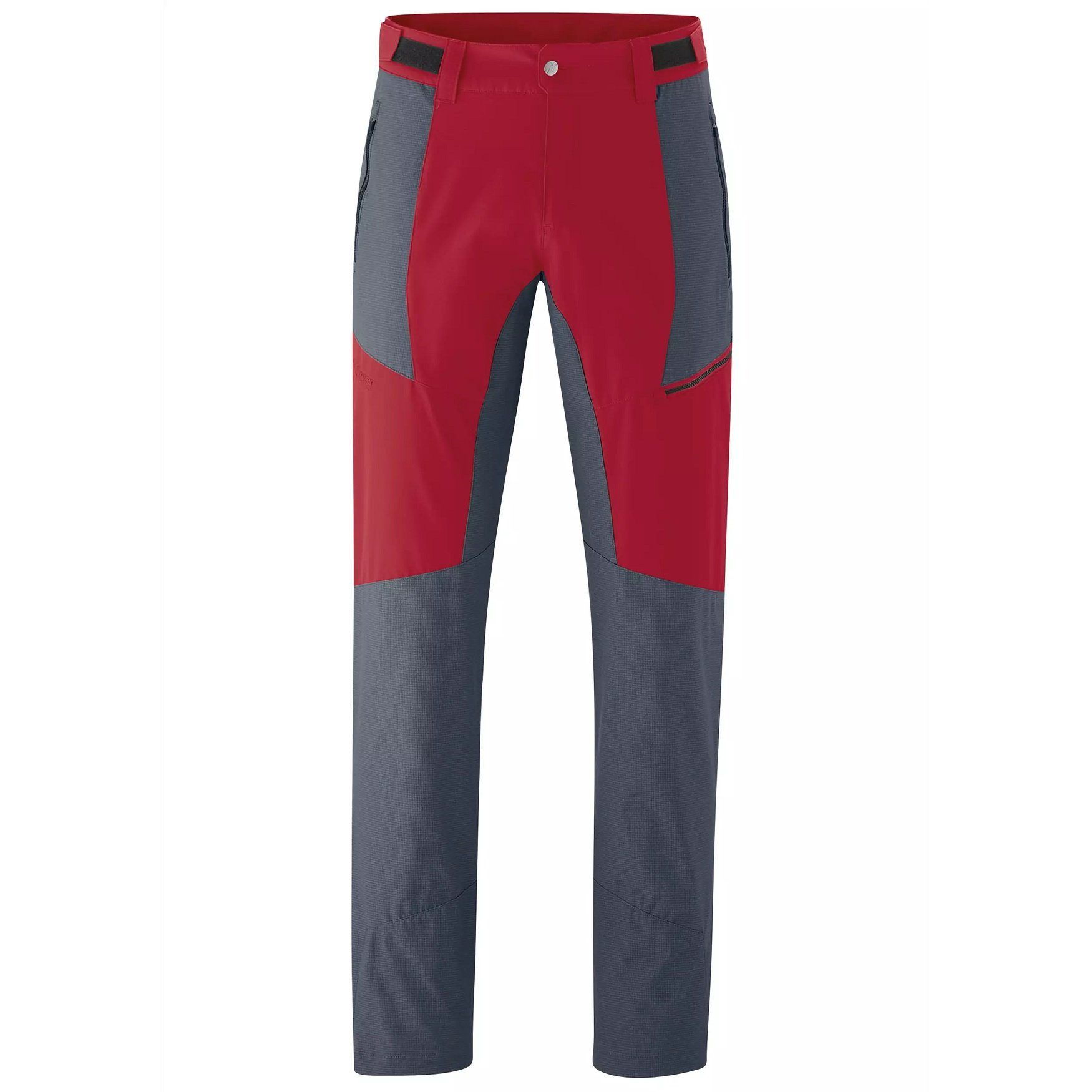 Maier Sports Funktionshose Funktions-/Trekkinghose Kerid - wasserabweisend - rot/blau Herren