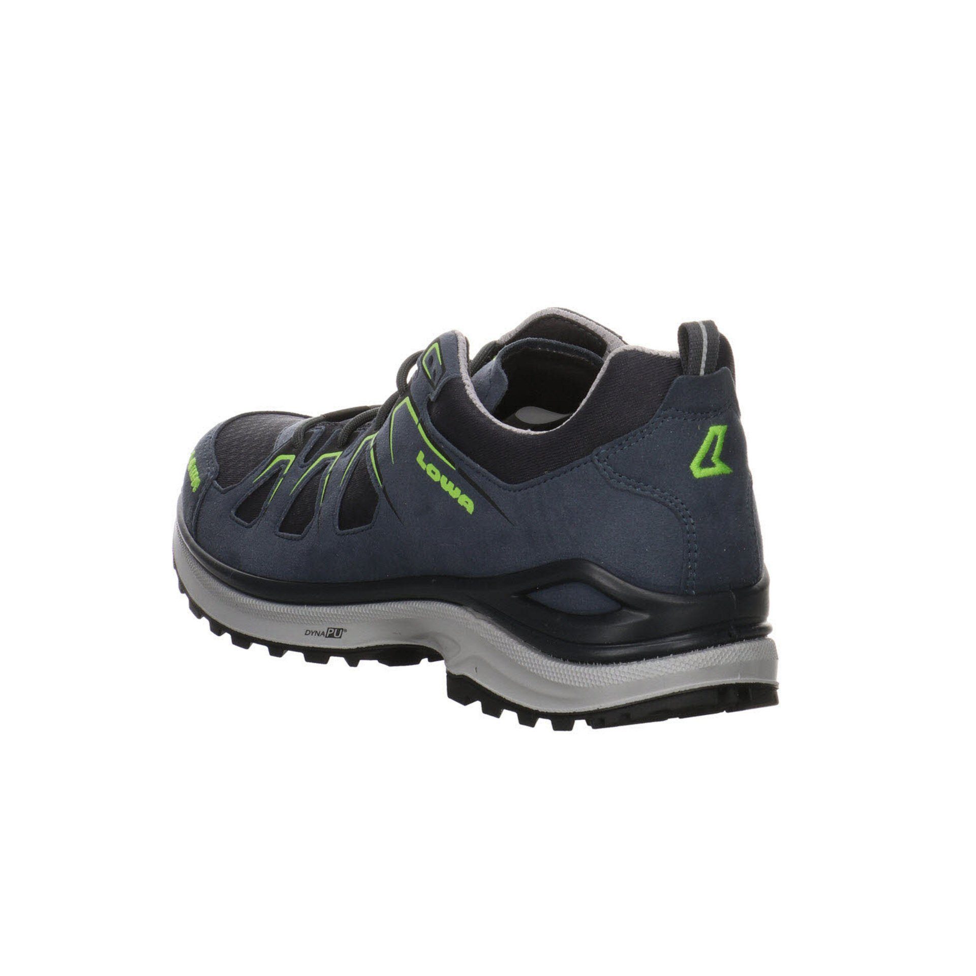 Lowa Herren Outdoor Schuhe Outdoorschuh Leder-/Textilkombination stahlblau/limone