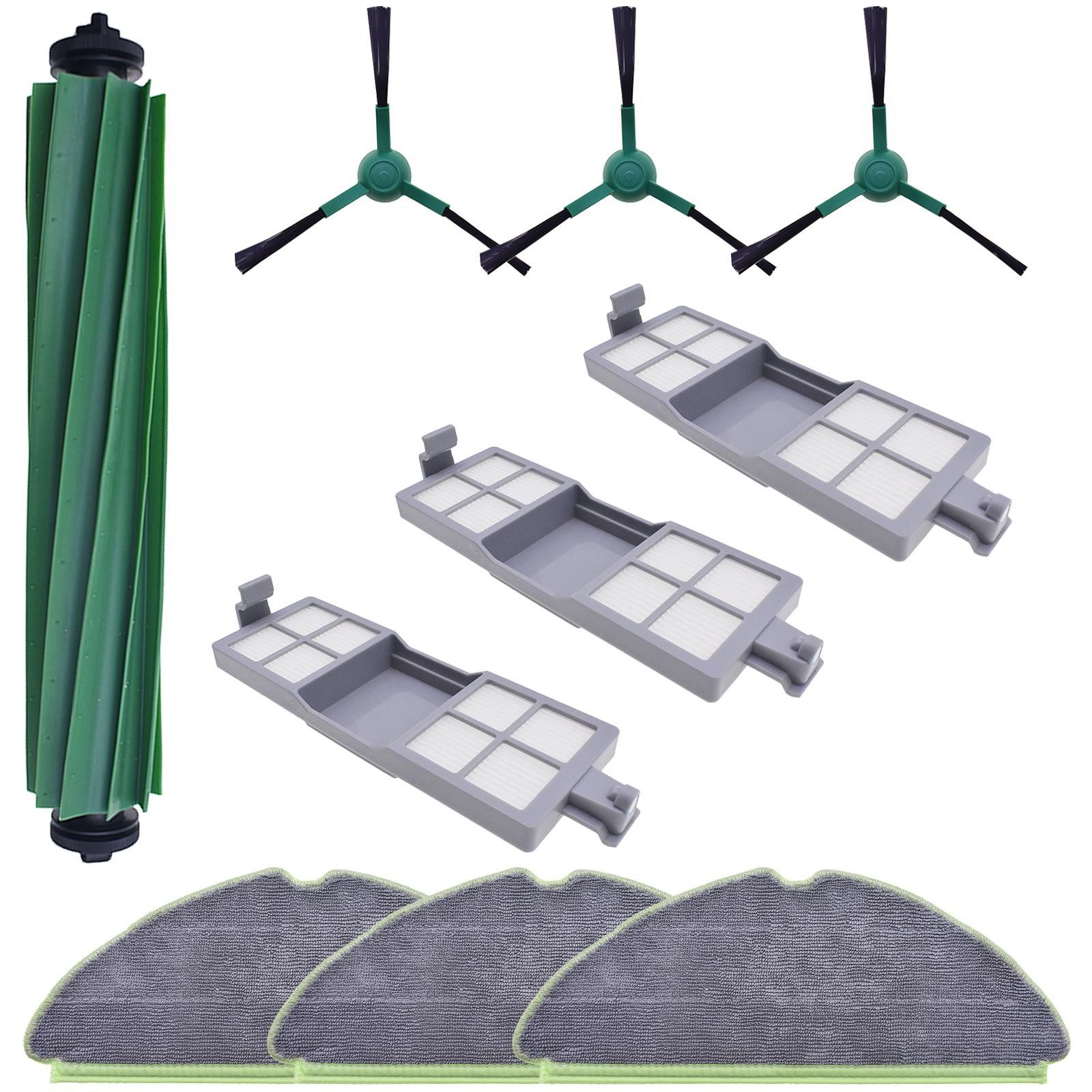 VERCO Reinigungsbürsten-Set Reinigungskit für iRobot, Roomba 205, (10-tlg), Ersatz Teile Set Wartungskit Filter Seitenbürste Zubehör Bürste