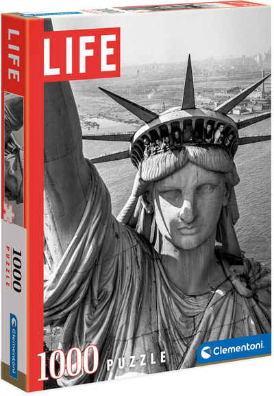 Clementoni® Puzzle Life Magazine, Statue Liberty, 1000 Puzzleteile, Made in Europe, FSC® - schützt Wald - weltweit