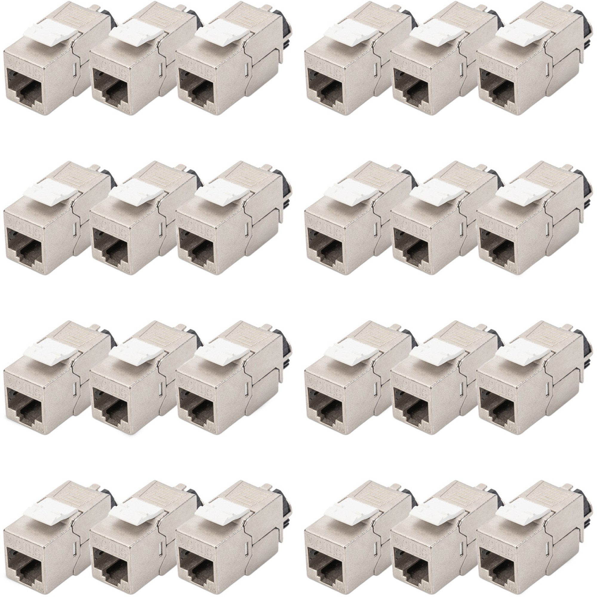 Digitus Cat.6a Keystone-Modul, geschirmt, (24 LAN-Kabel