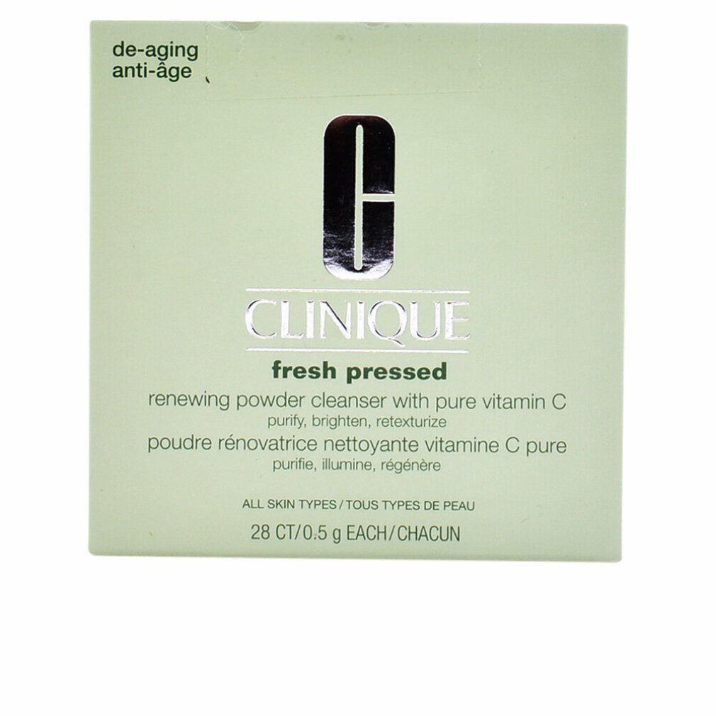 CLINIQUE Gesichts-Reinigungsmilch Fresh Pressed Renewing Powder Cleanser with Pure Vitamin C 28 x 0,5 g