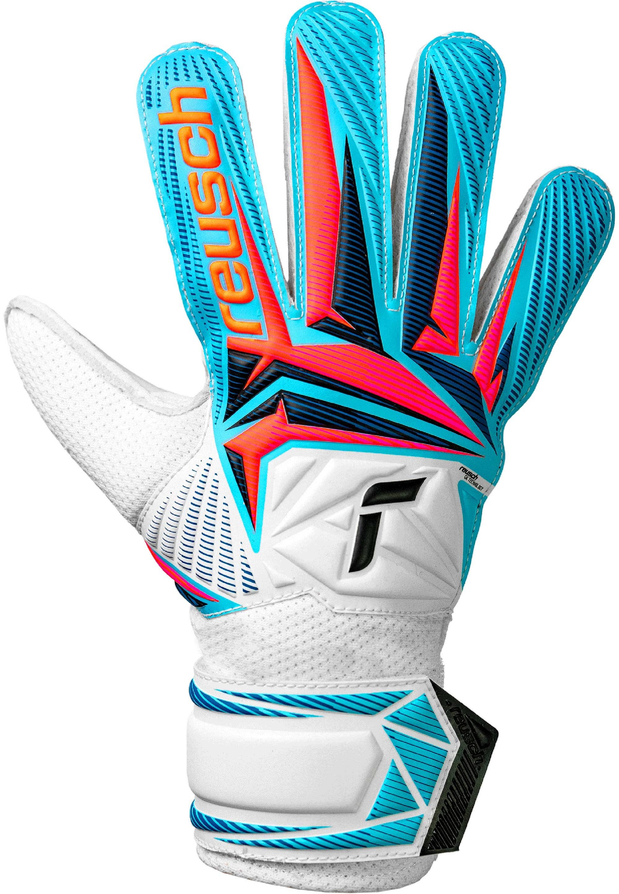 Reusch Torwarthandschuhe Attrakt Solid Junior mit hochelastischem, sicherem Verschluss