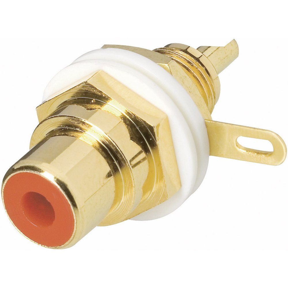 TRU COMPONENTS 1578819 Cinch-Steckverbinder Buchse, Einbau vertikal Po Audio- & Video-Adapter
