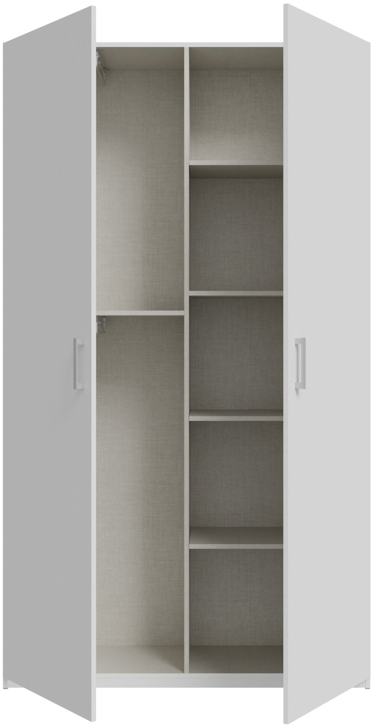 FORTE Kleiderschrank B/H/T 119,5/210,5/42cm, stehende Montage – Bild 3 von 5