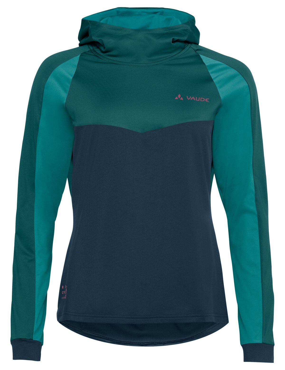 Women's (1-tlg) Rundhalspullover Qimsa mallard Shirt LS II green Green Shape VAUDE