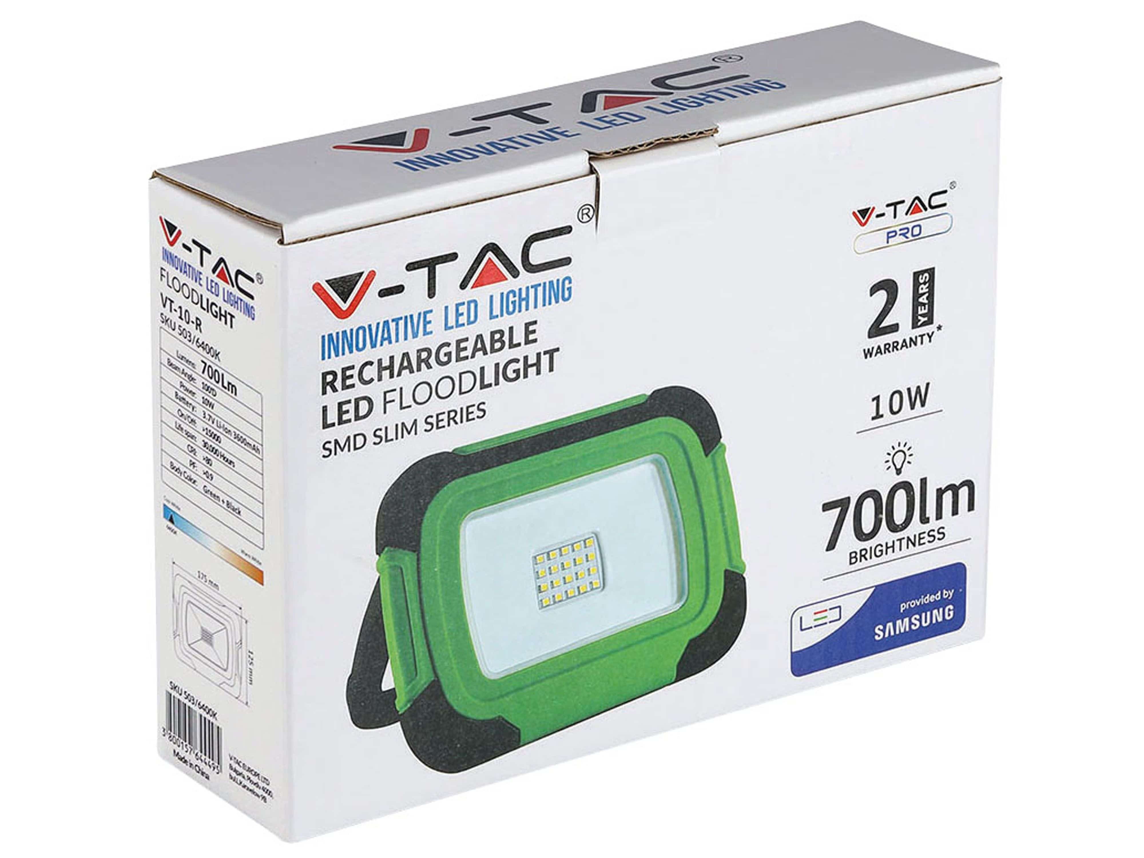 VT-10-R, K 4000 LED-Fluter W, 10 700 V-TAC V-TAC Arbeitsleuchte lm