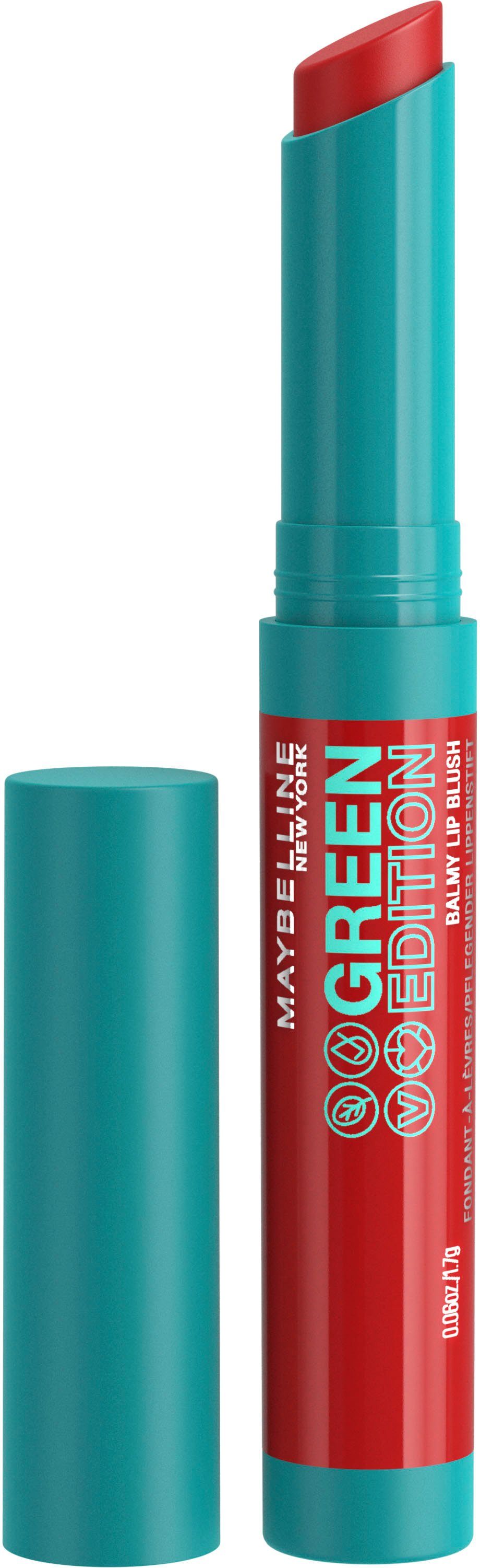 MAYBELLINE NEW YORK Lippenstift Green Edition Balmy Lip Blush 002 Bonfire