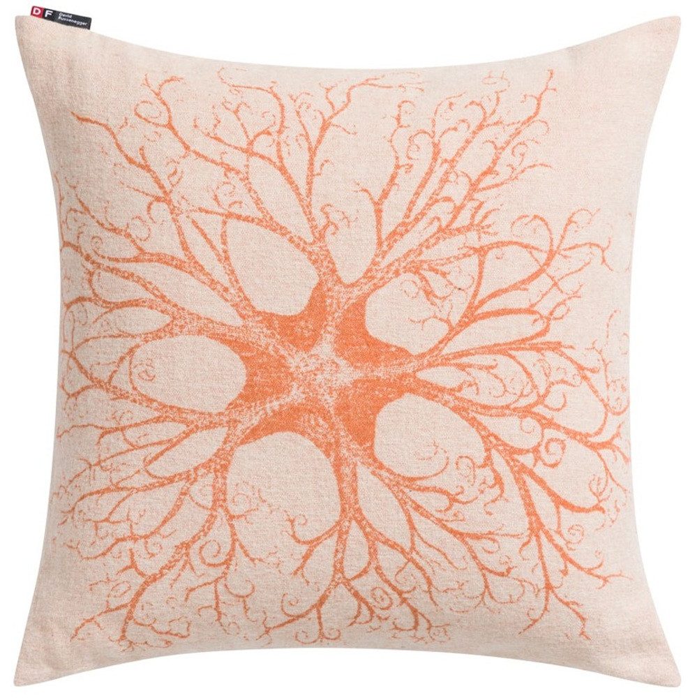 DAVID FUSSENEGGER Kissenhülle Alba 'Koralle' 50 x 50 cm Terracotta