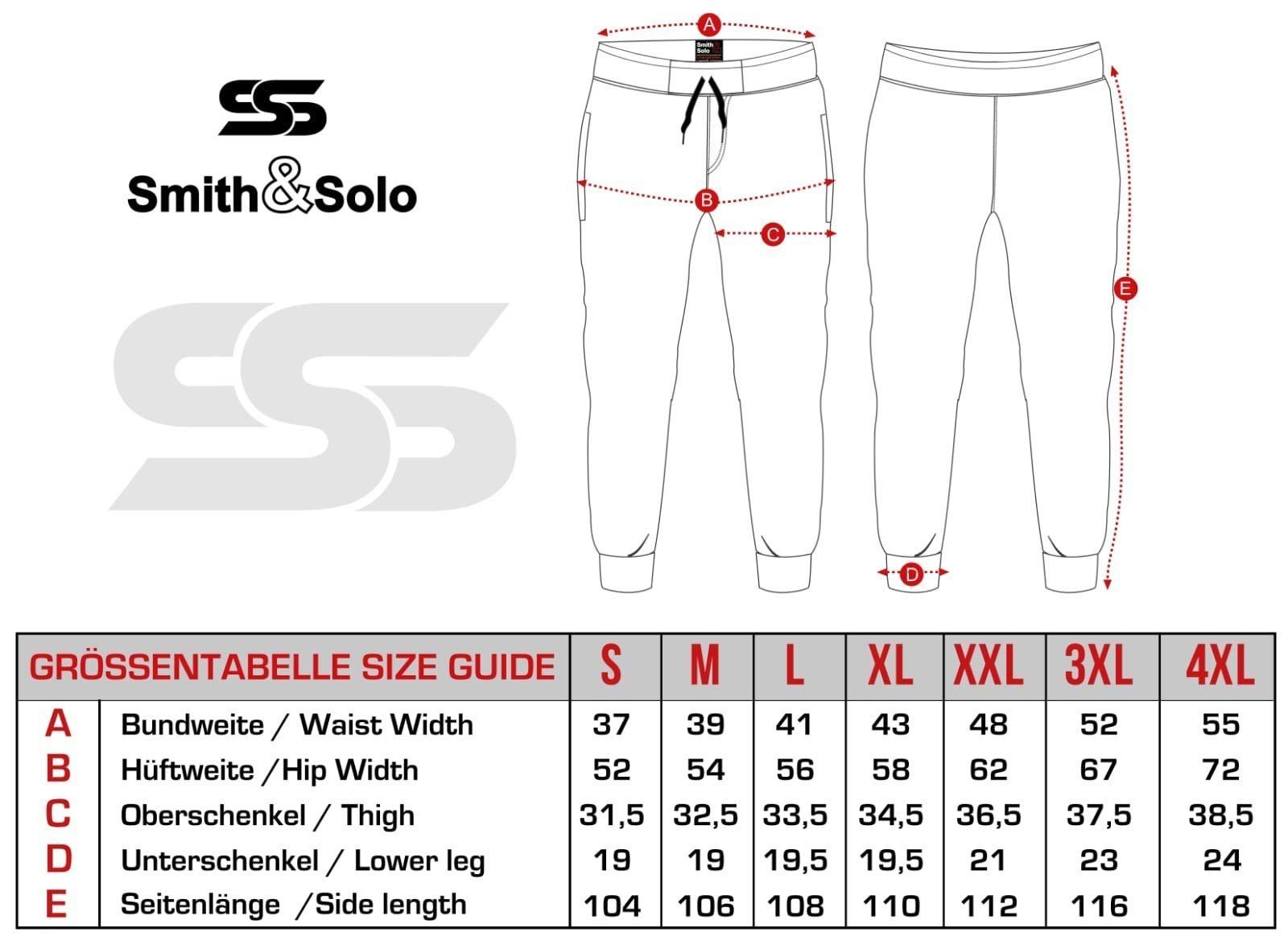 Herren Smith Sporthose Solo (1-tlg) Jogginghose Grau, Grau/Gerade Sweathose Gerade Trainingshose &